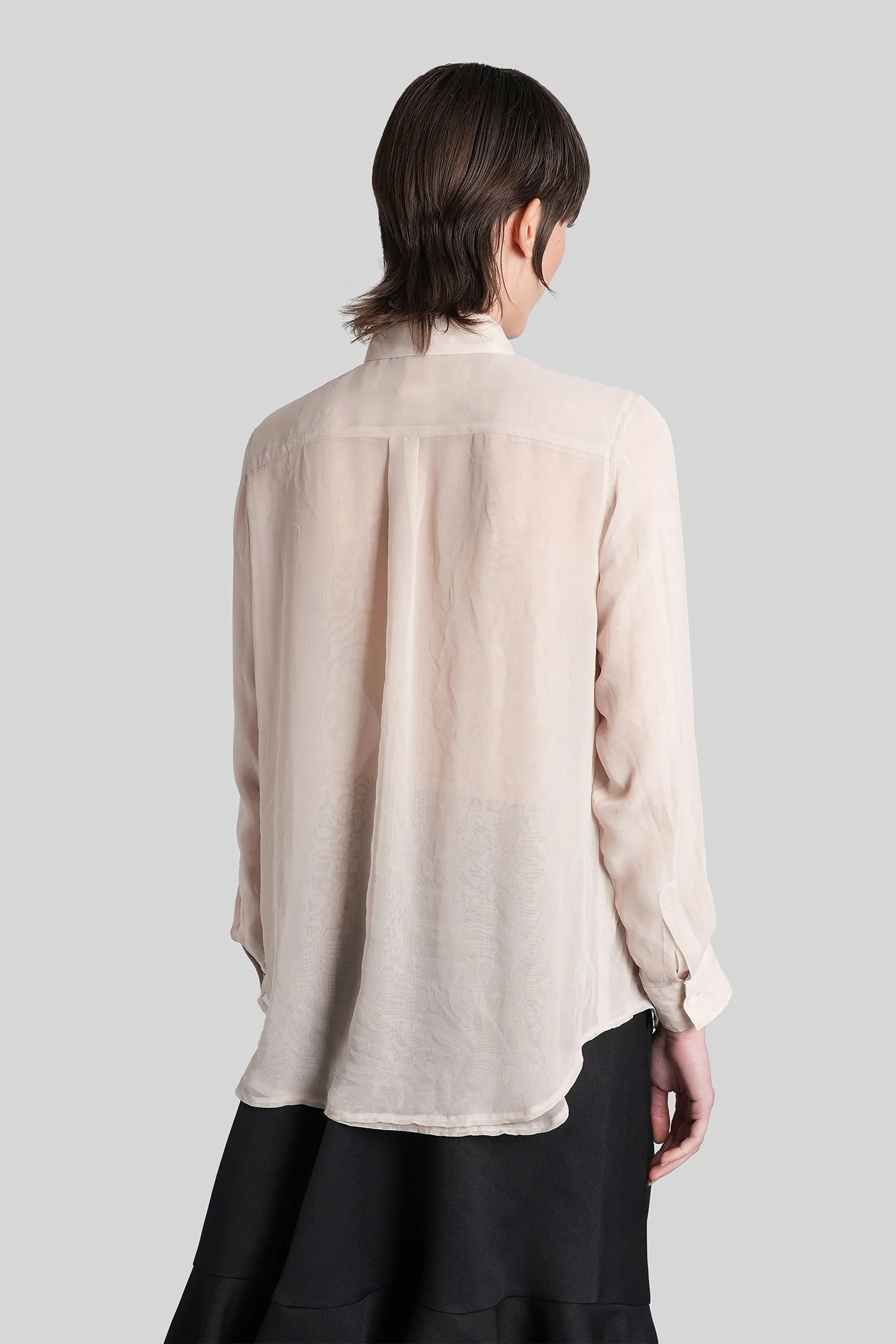 Shirt in beige polyester - Image 3