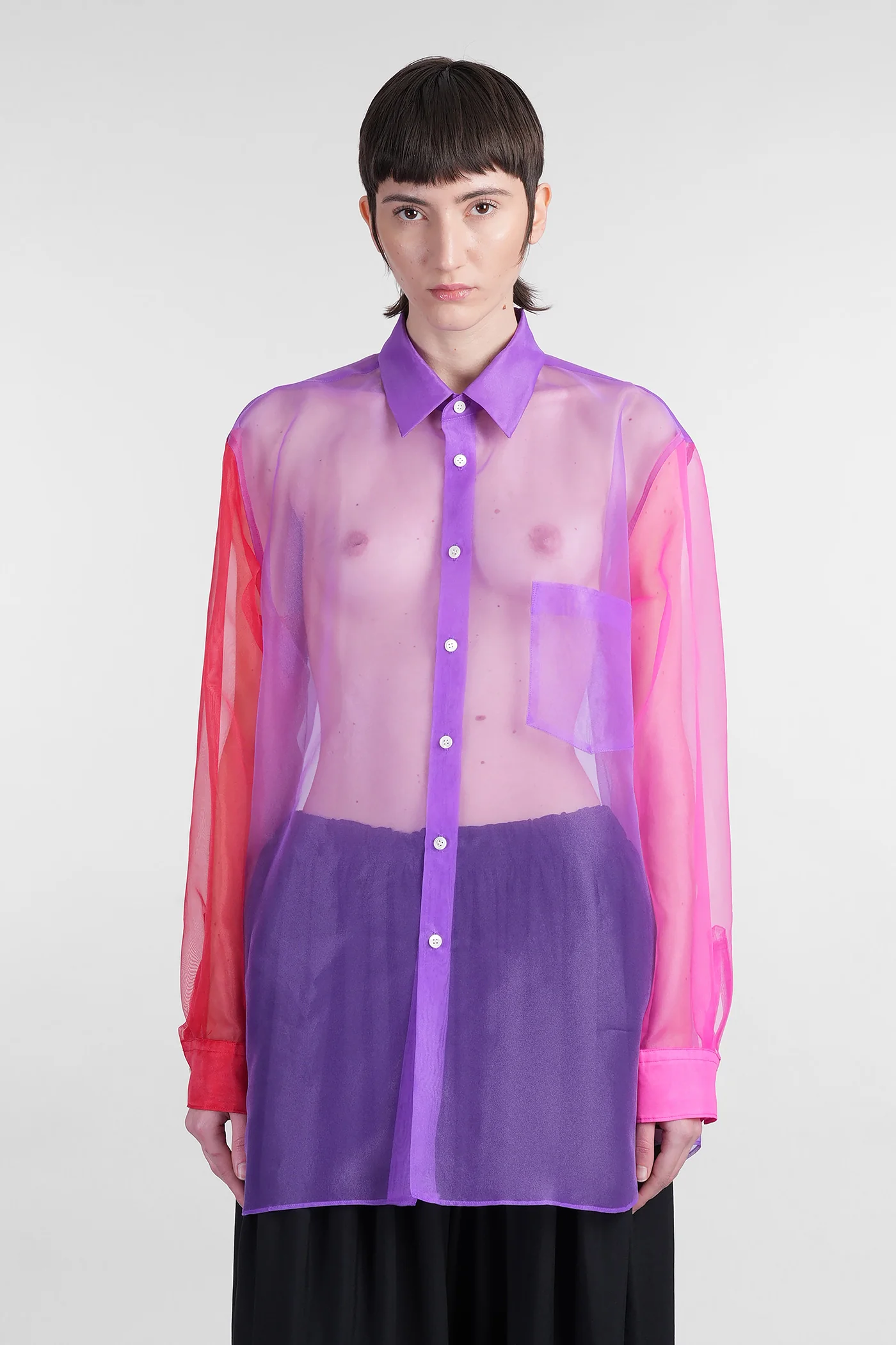 Shirt in Viola polyester