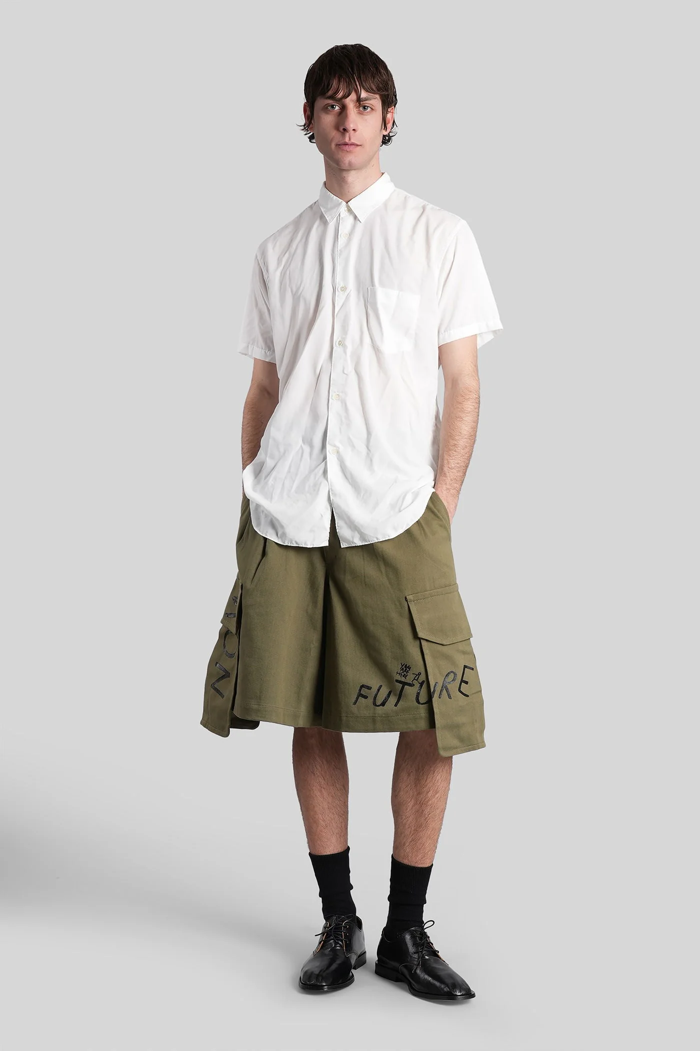 Shirt in white polyester - Image 2