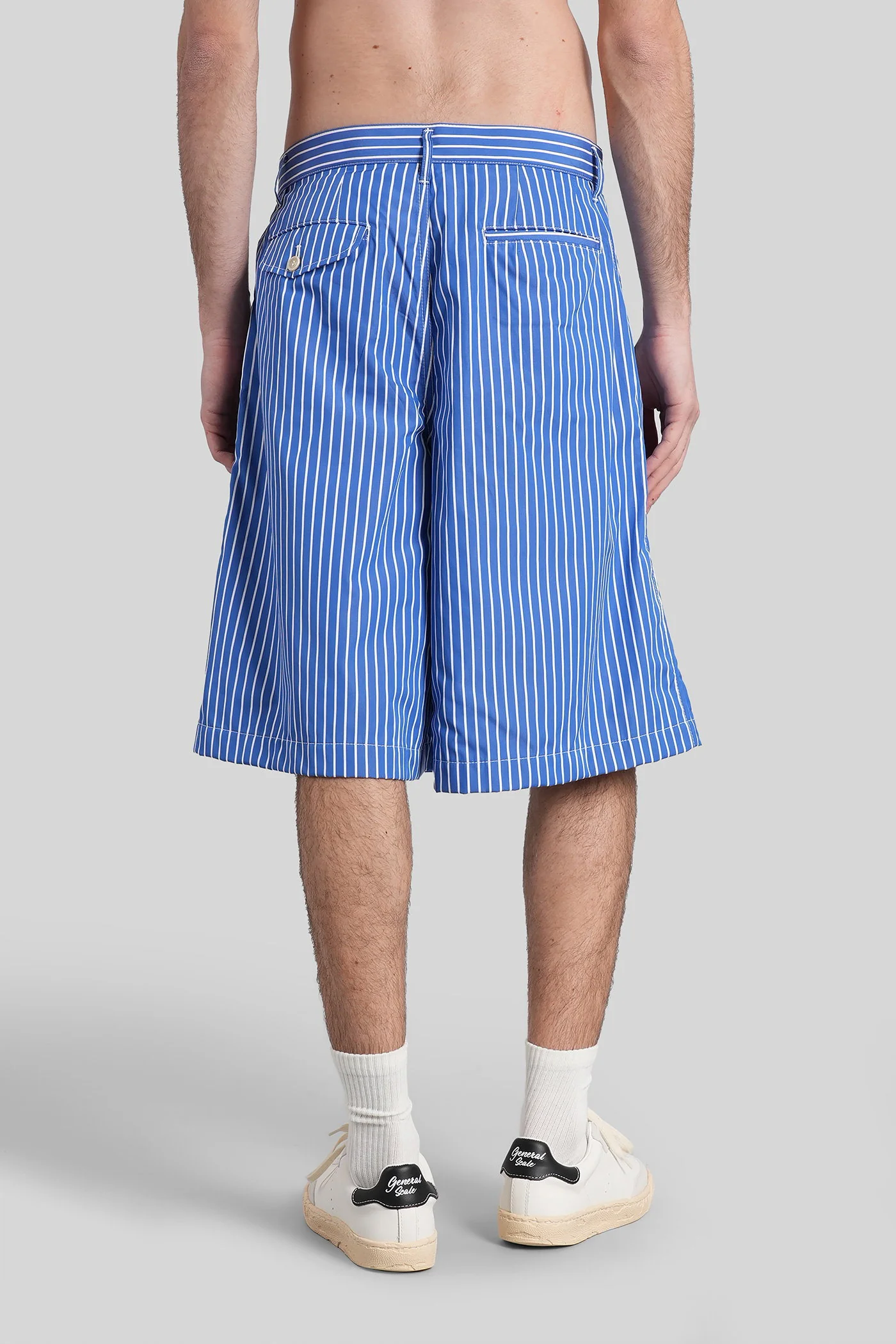 Shorts in cyan cotton - Image 3