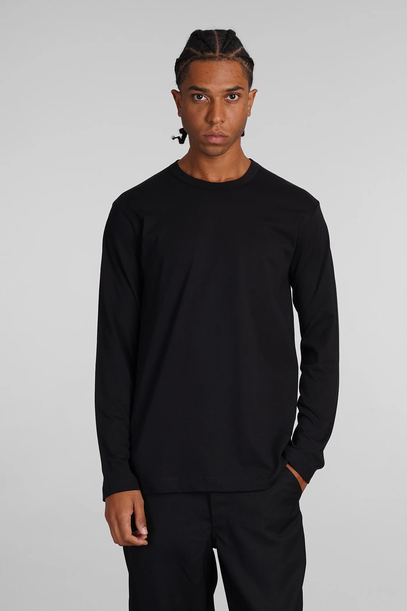 T-Shirt in black cotton