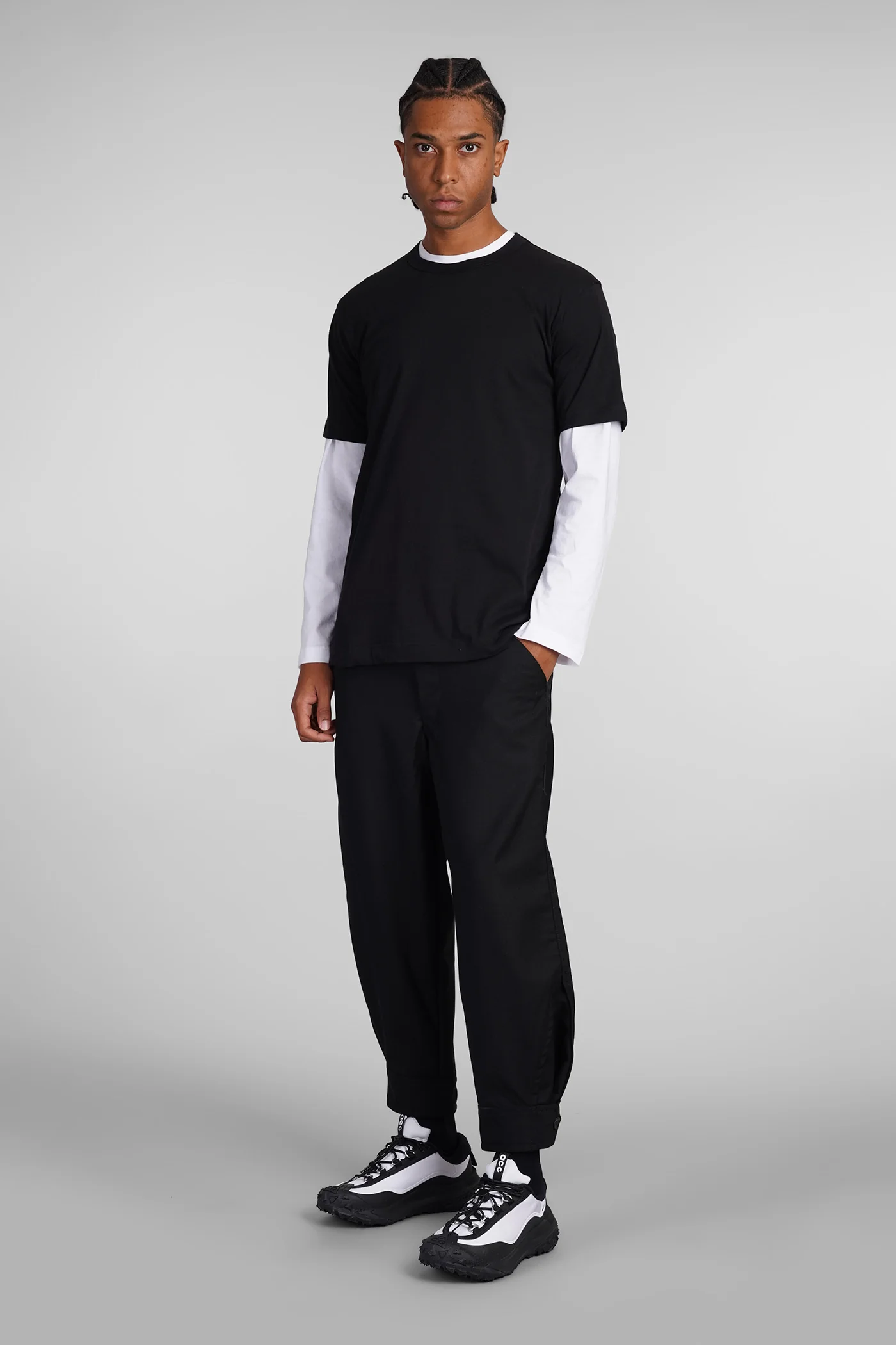 T-Shirt in black cotton - Image 2