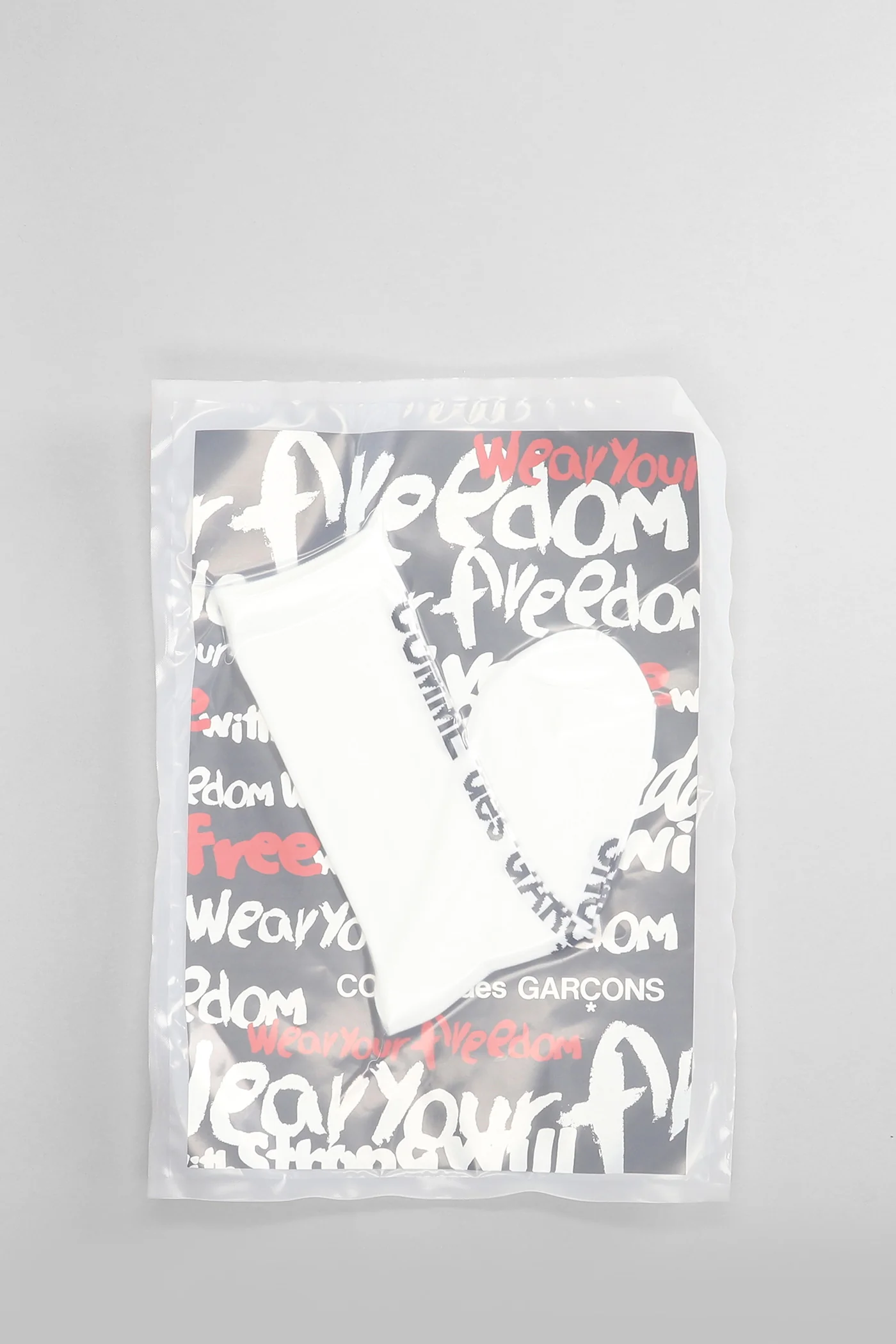 Socks in white polyester
