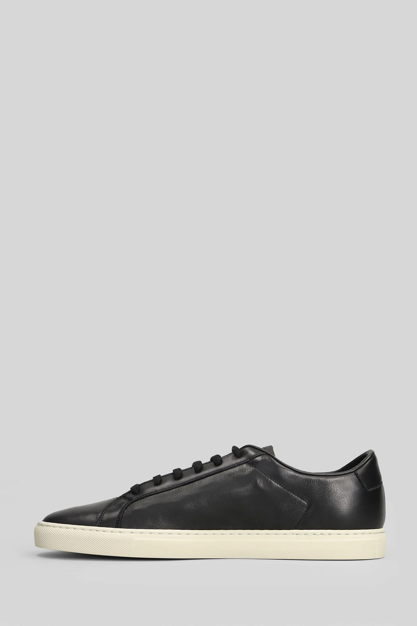 Achilles slim premiu Sneakers in black leather - Image 3