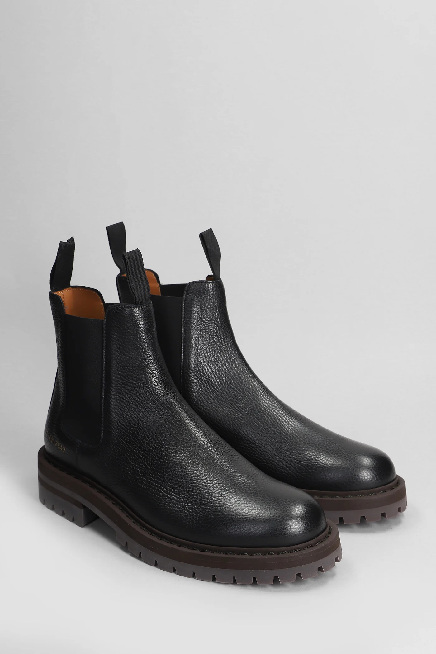 Ankle boots in black leather - Image 2