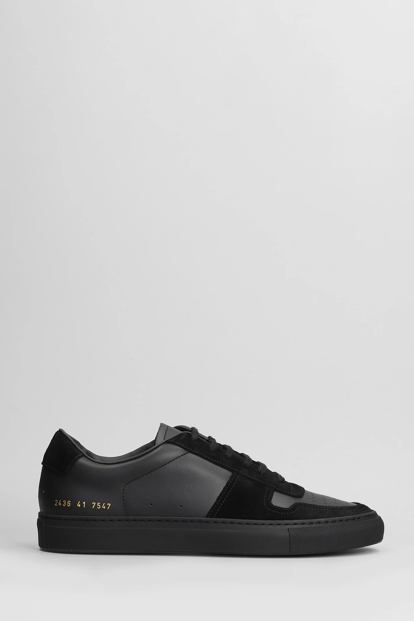 Bball Sneakers in black suede and leather