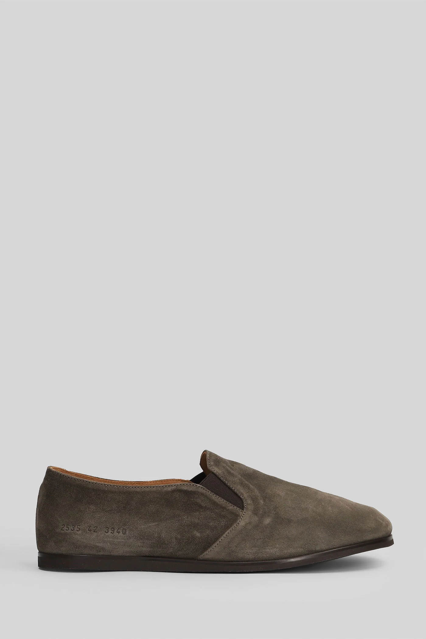 Slipper shoe Loafers in brown suede