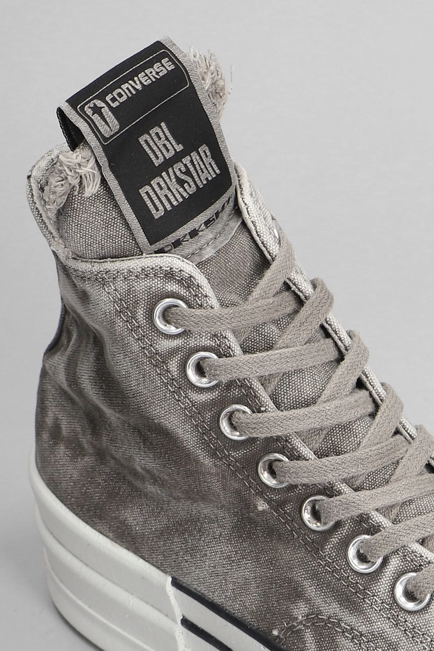 Dbl drkstar Sneakers in grey cotton - Image 5