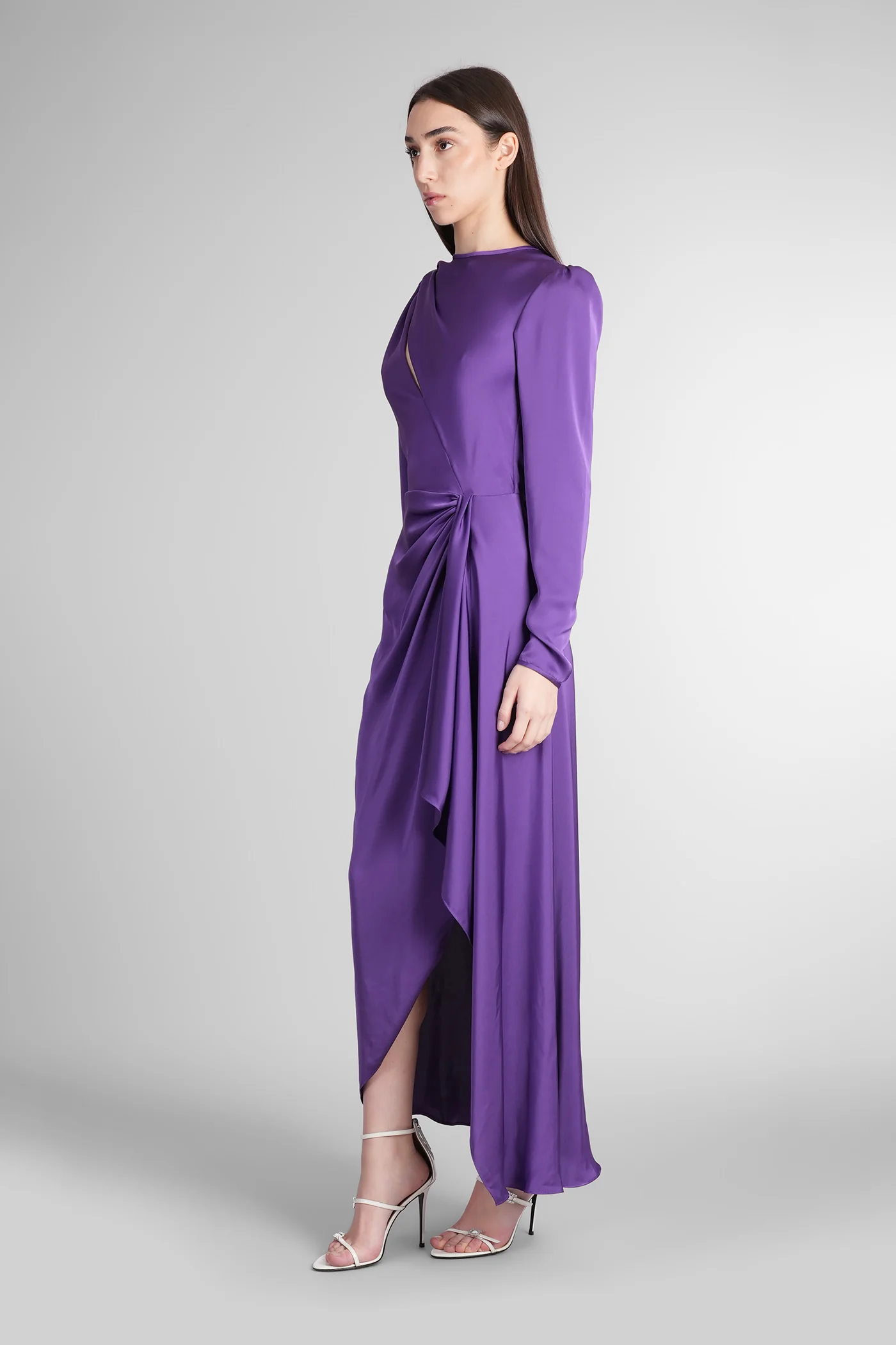 Anina Dress woman in Viola polyester - Image 4