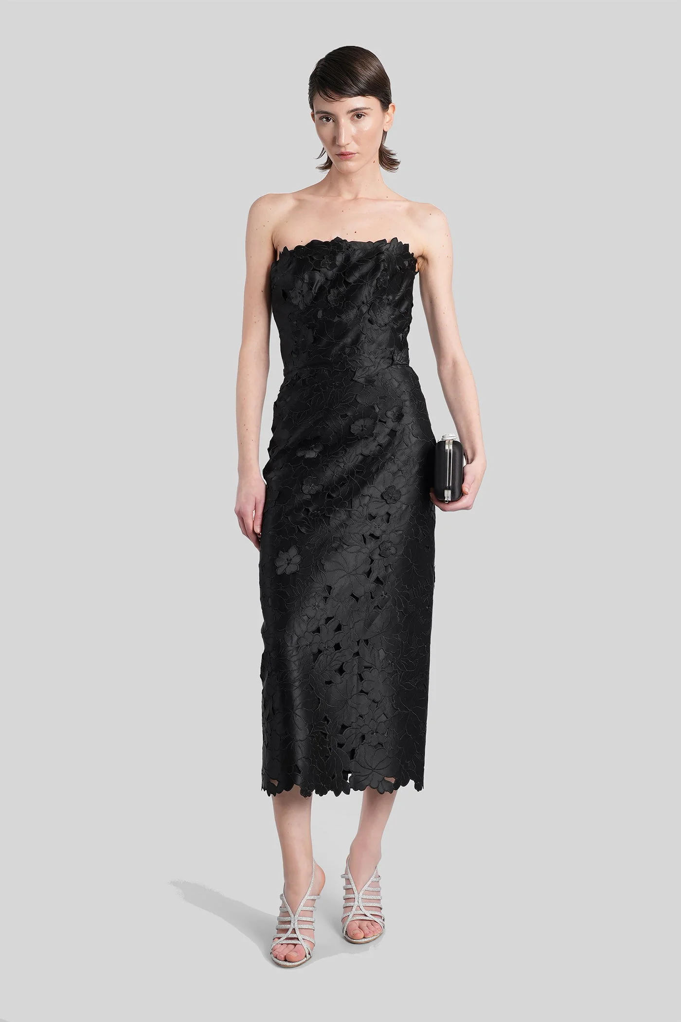 Astelle Long dress in black polyester
