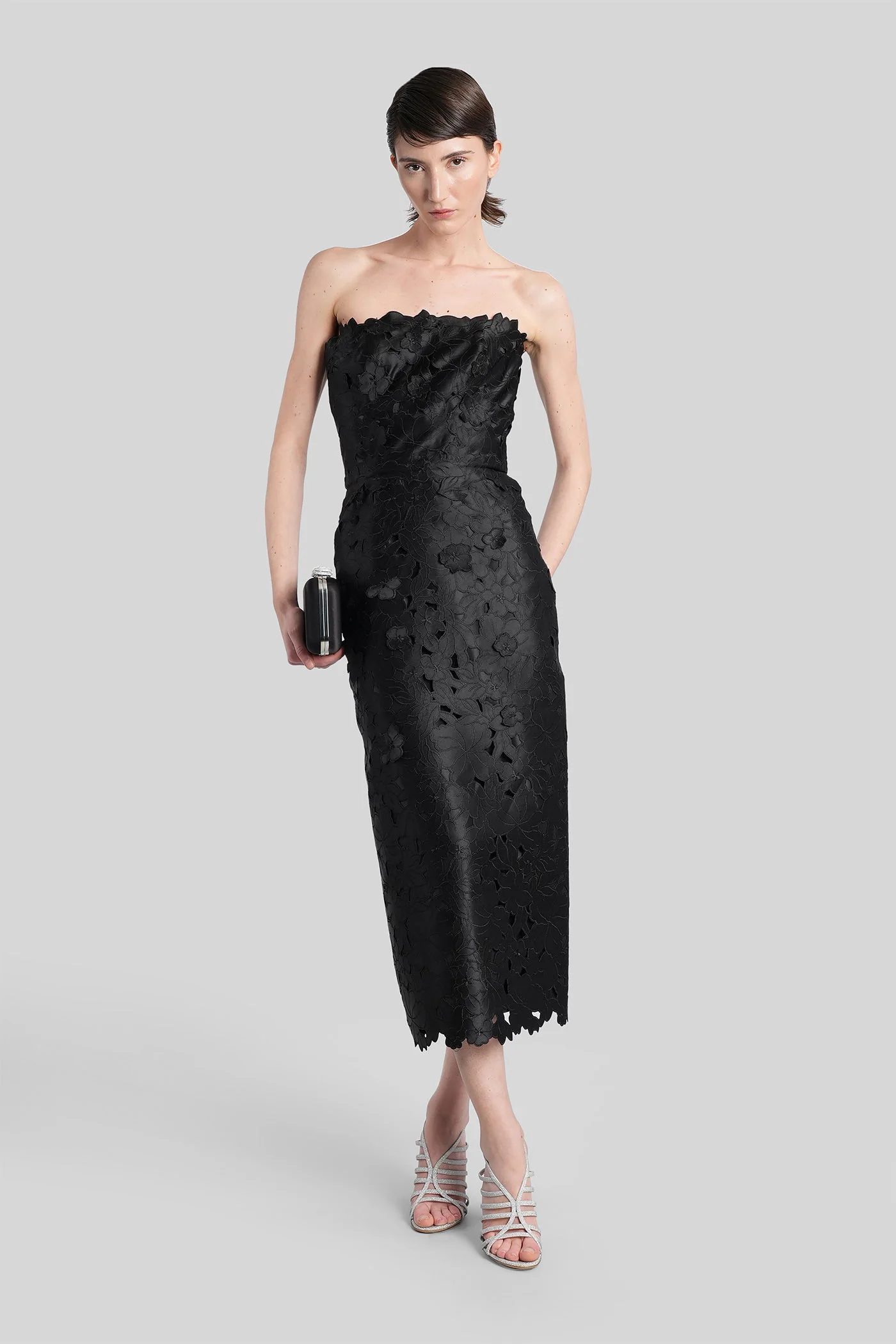 Astelle Long dress in black polyester - Image 2
