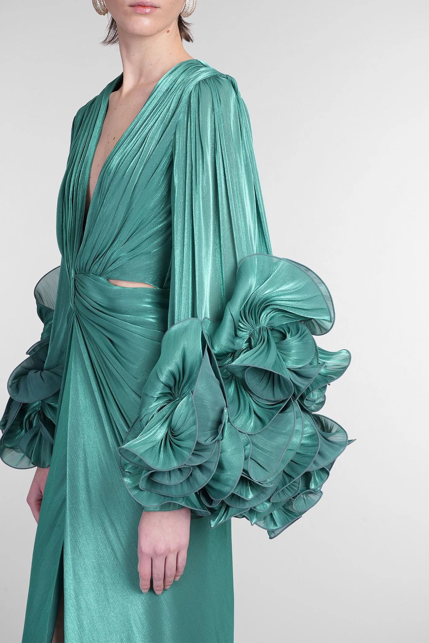 Dulcie Long dress in green polyester - Image 5