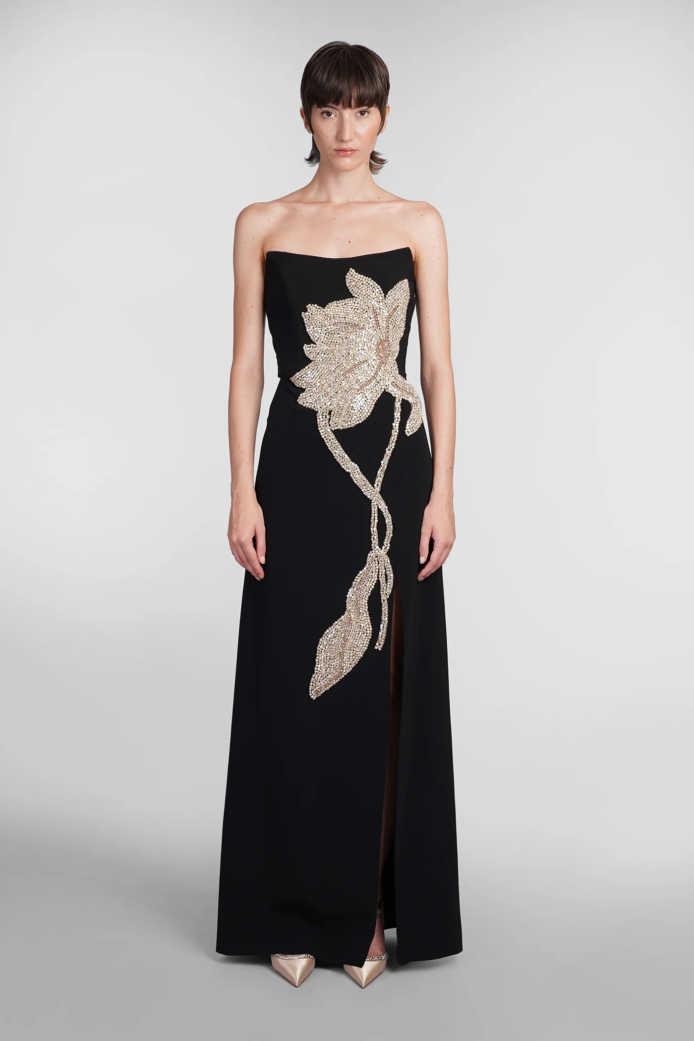 Fara Dress woman in black polyester