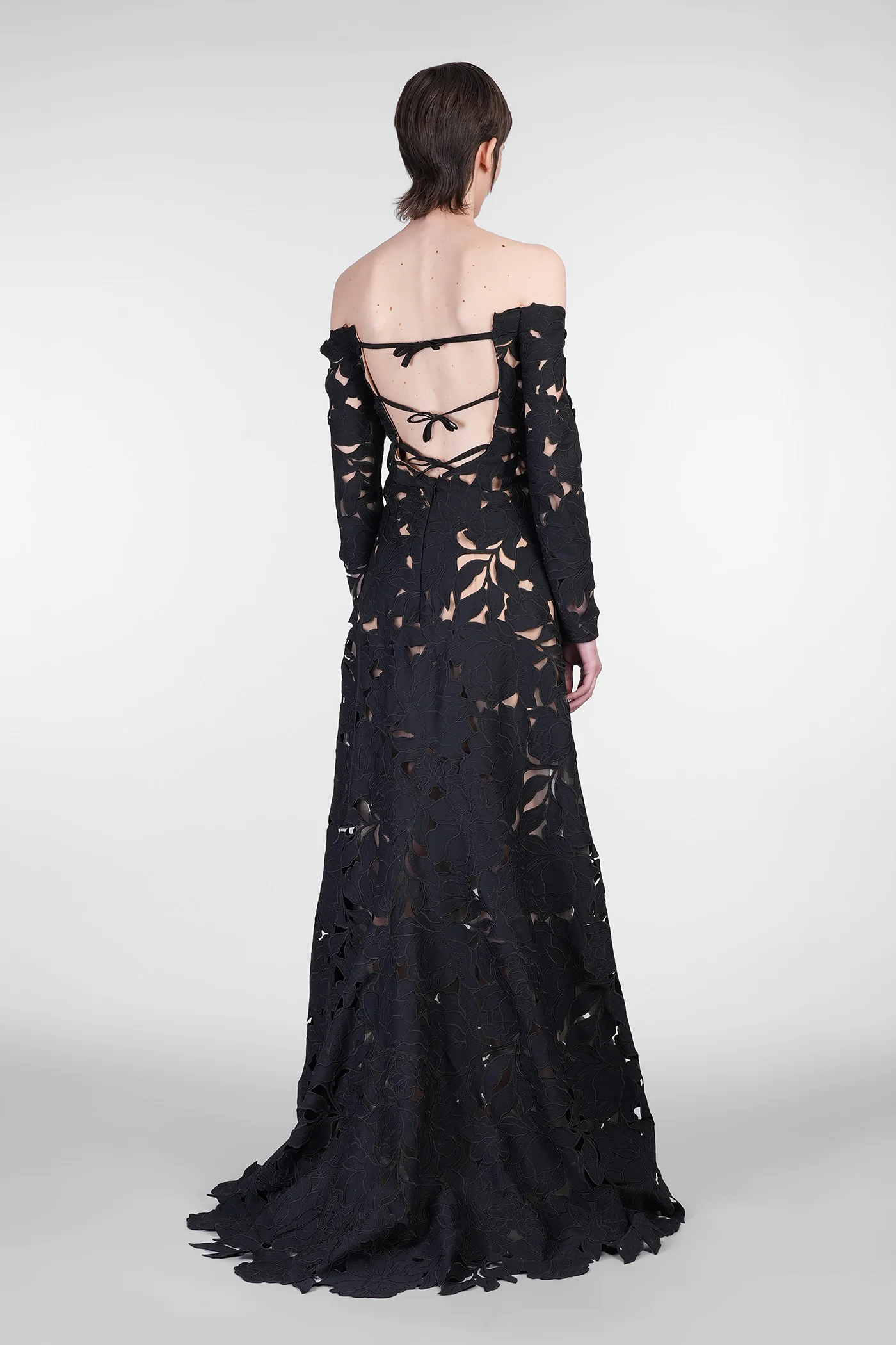 Kasia Long dress in black polyester - Image 3