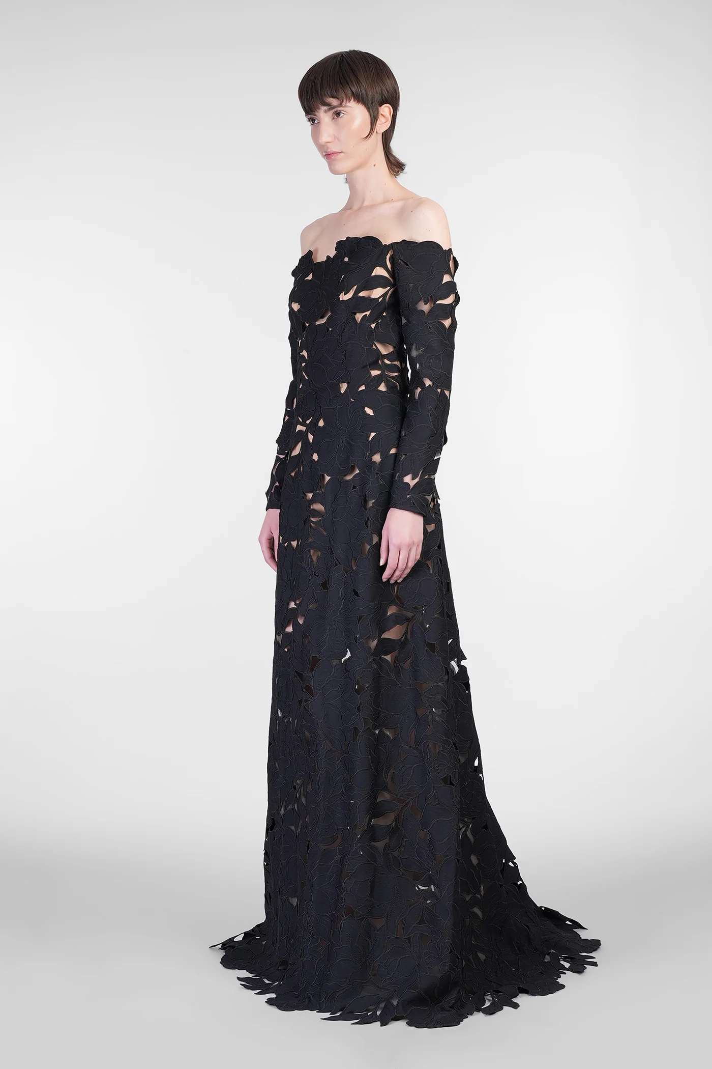 Kasia Long dress in black polyester - Image 4