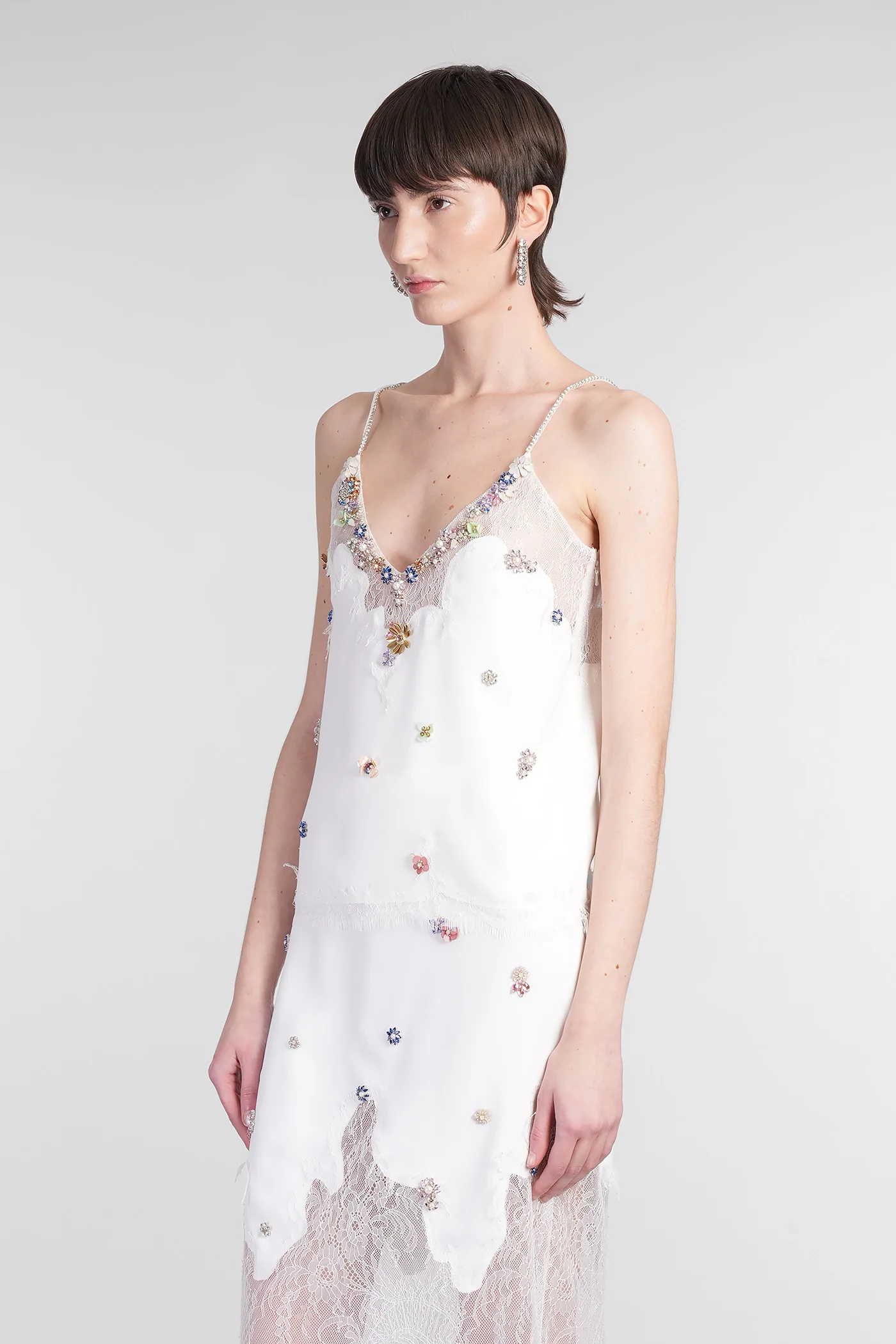 Kaya Topwear in white polyester - Image 4