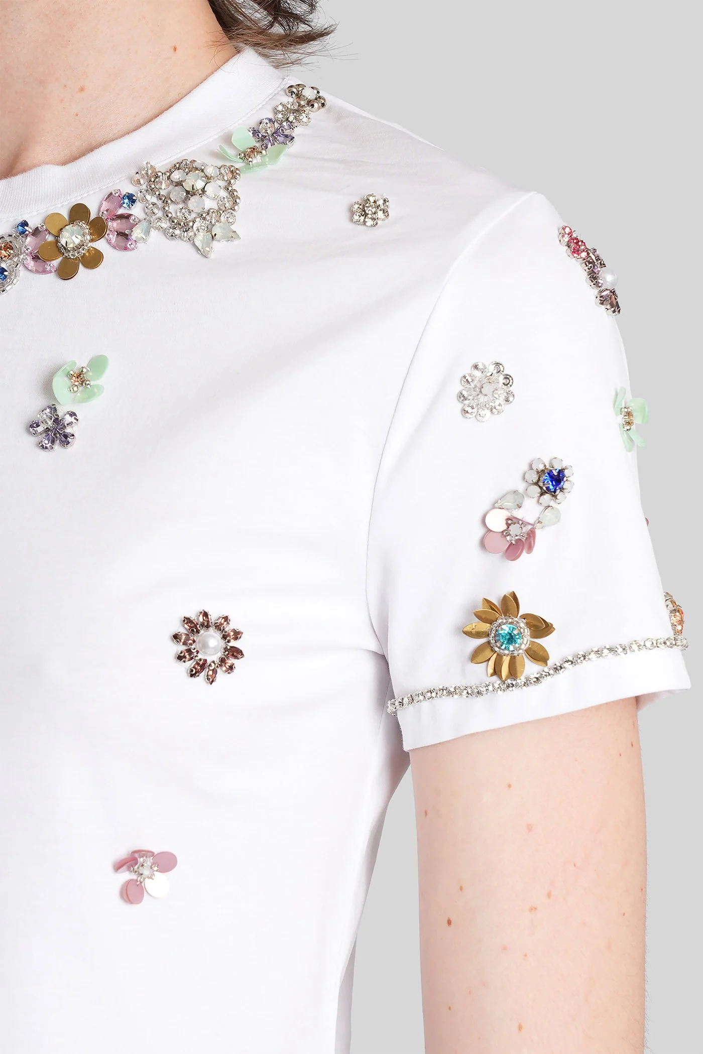 Lonnie T-Shirt in white cotton - Image 5