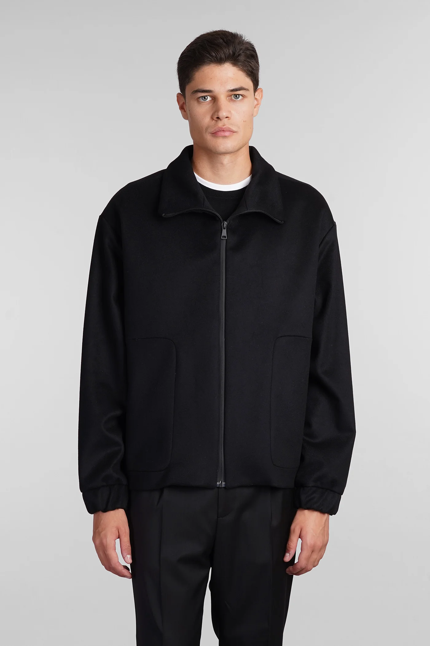 Alber Casual jacket in black wool