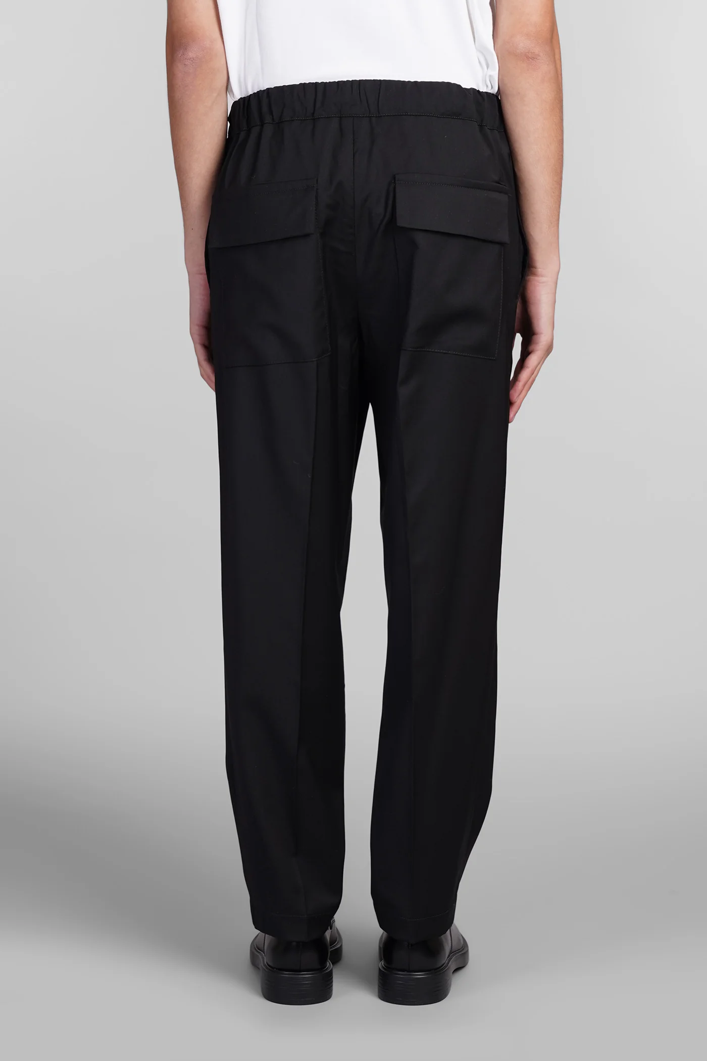 Alexis Pants in black wool - Image 3