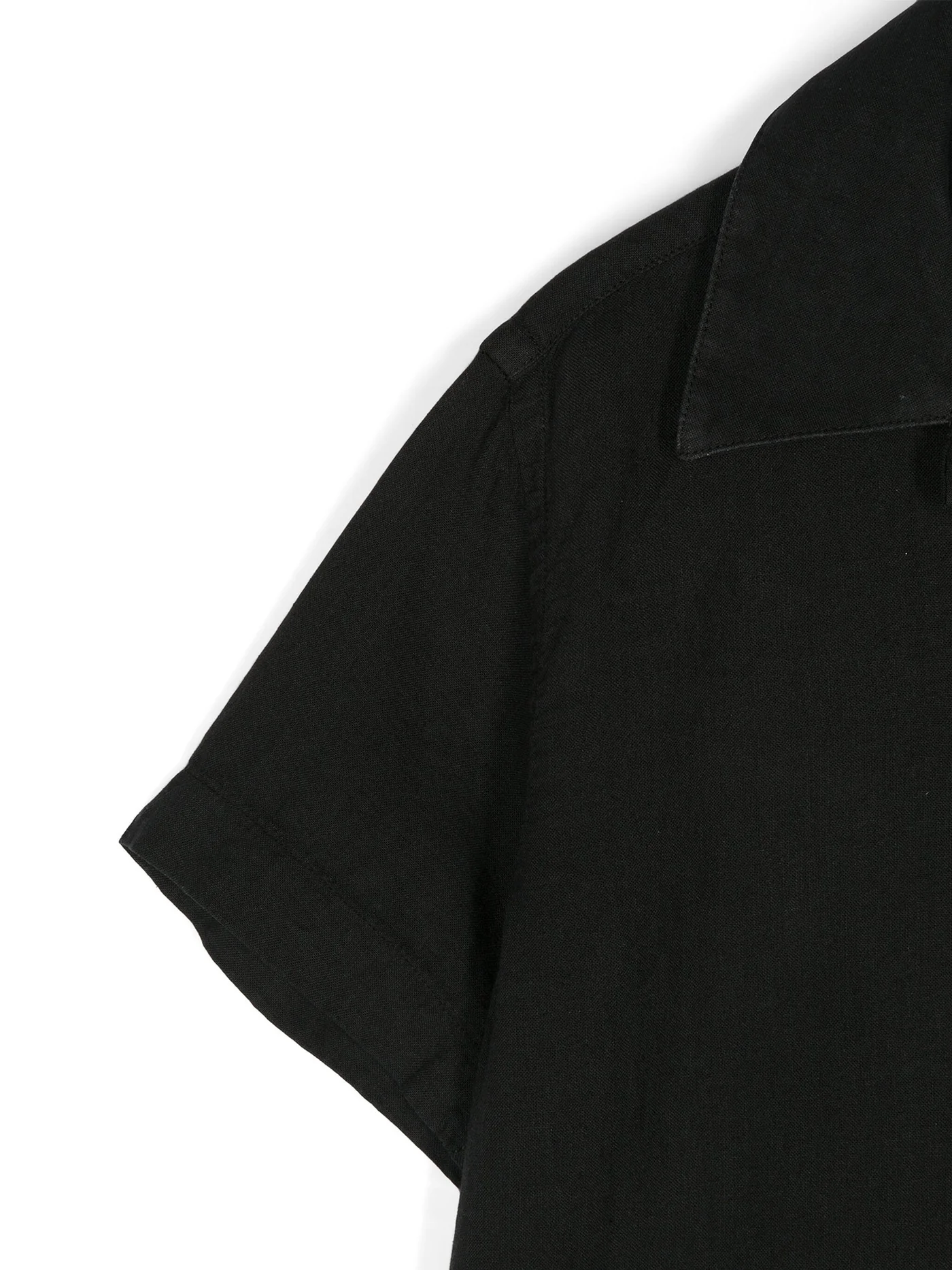 Robin corfu Shirt in black linen - Image 3