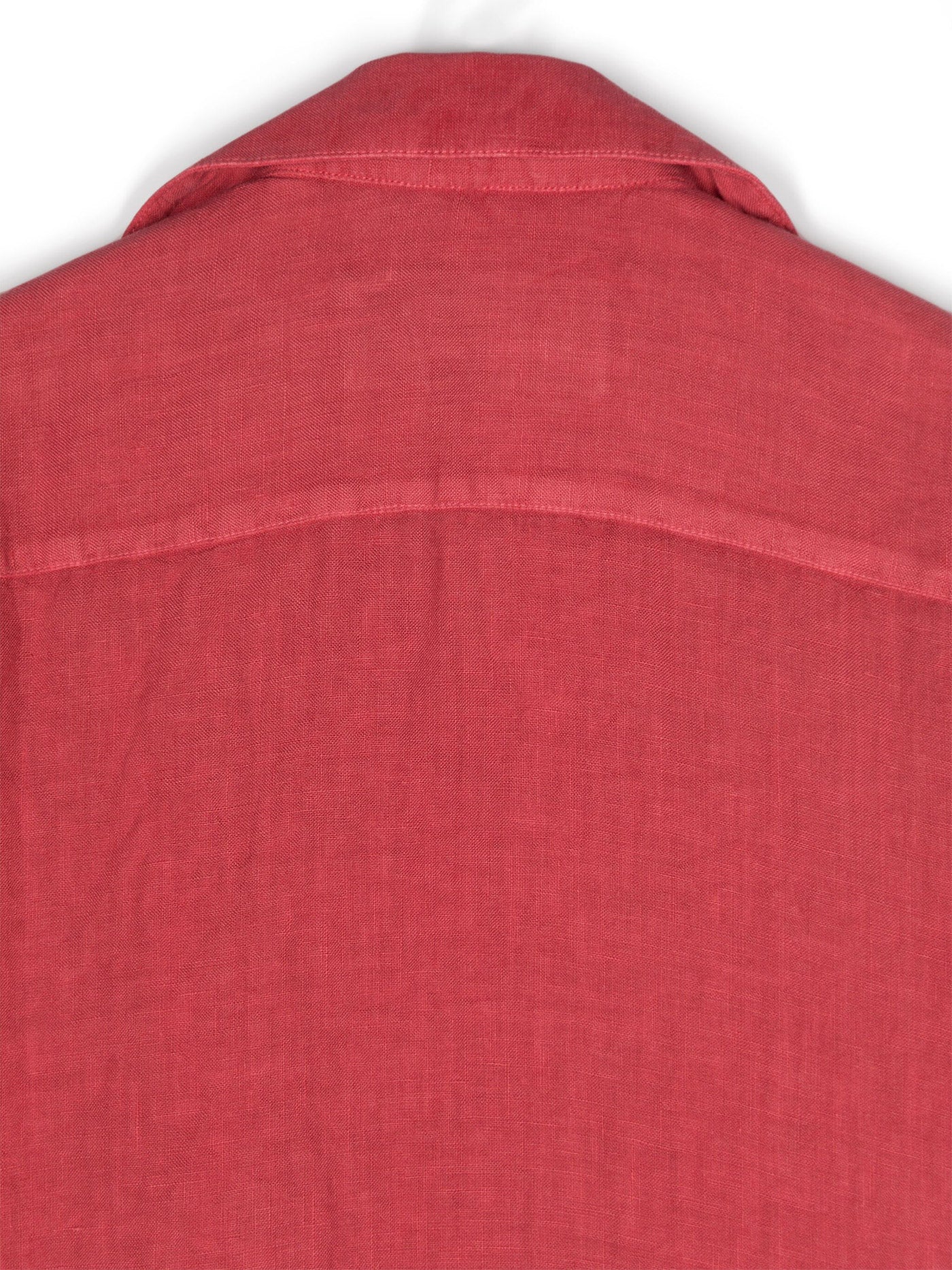 Robin corfu Shirt in red linen - Image 3
