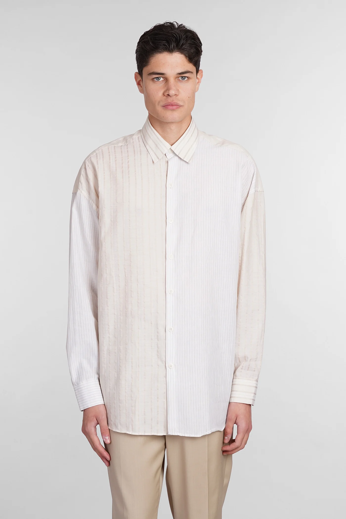 Valentino Shirt in beige cotton