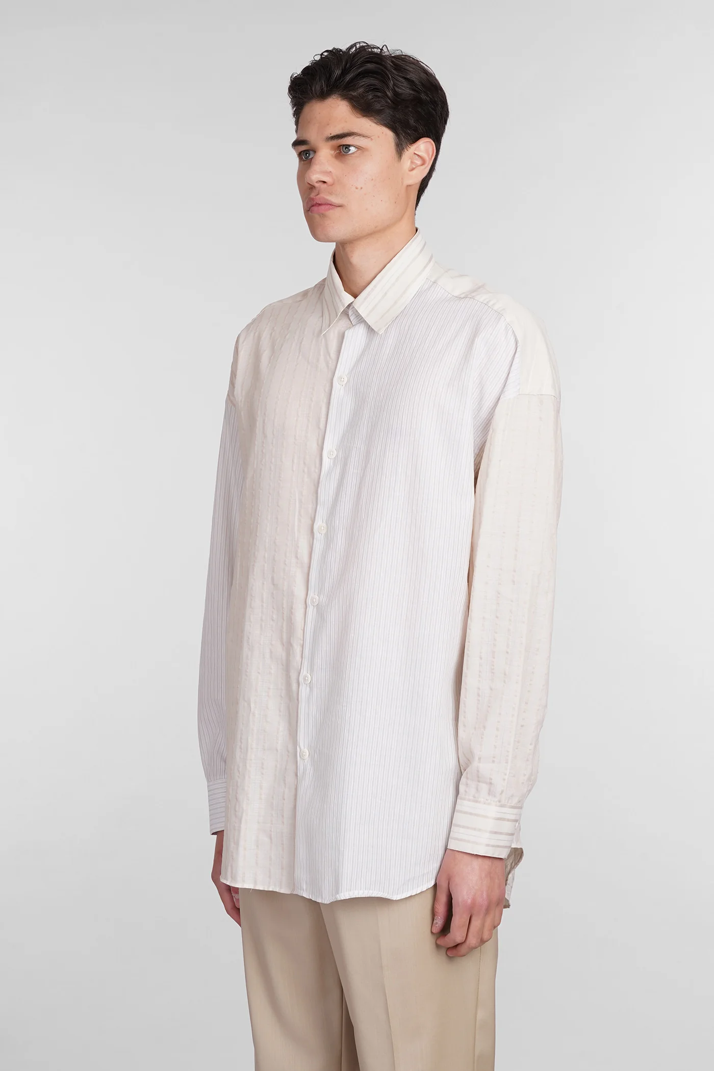 Valentino Shirt in beige cotton - Image 4