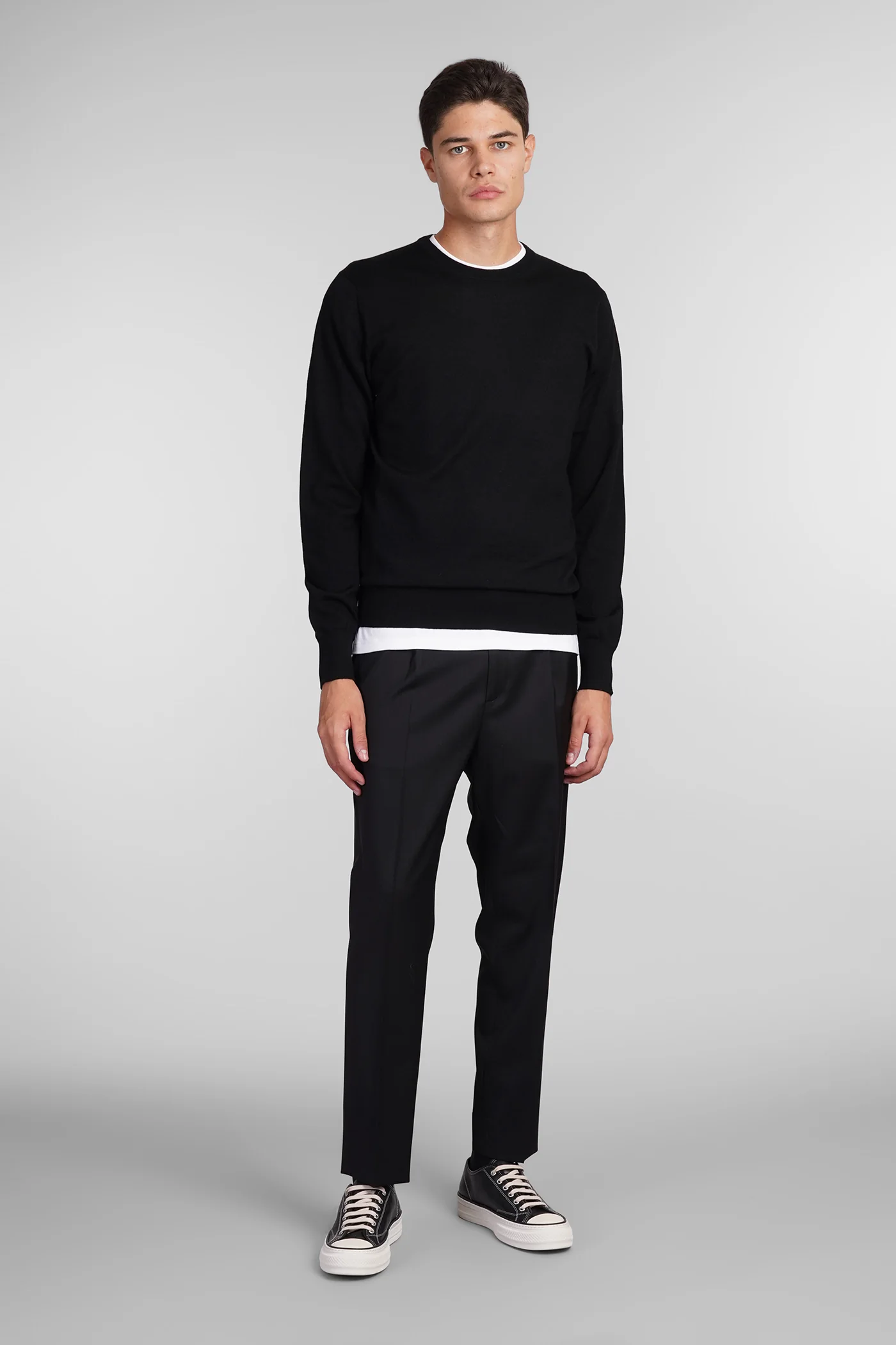 Valerio Pants in black wool - Image 2