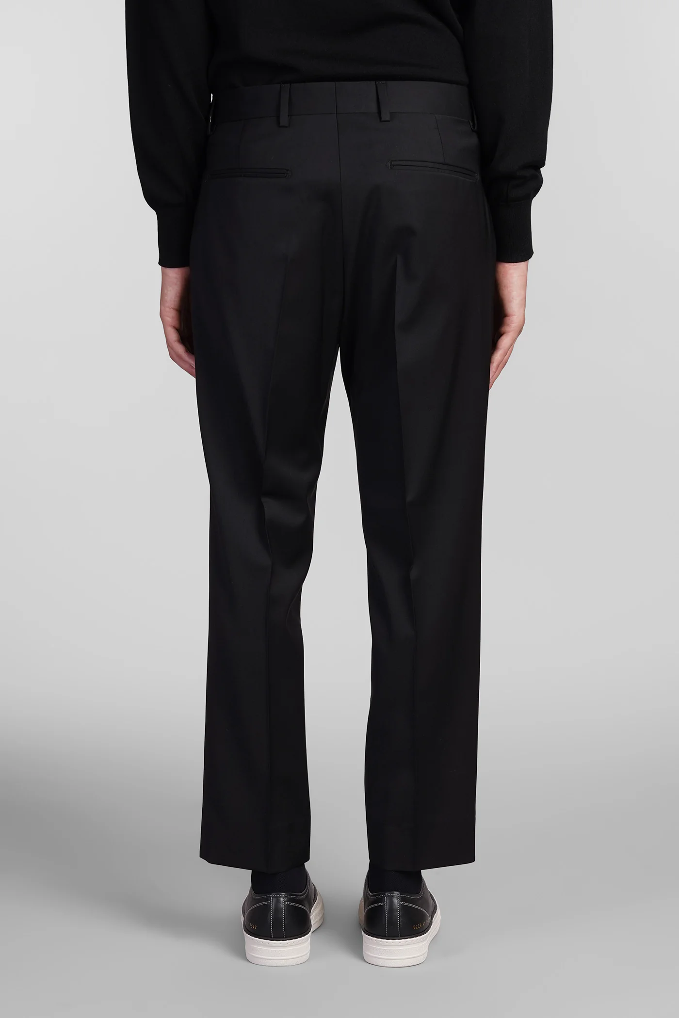 Valerio Pants in black wool - Image 3