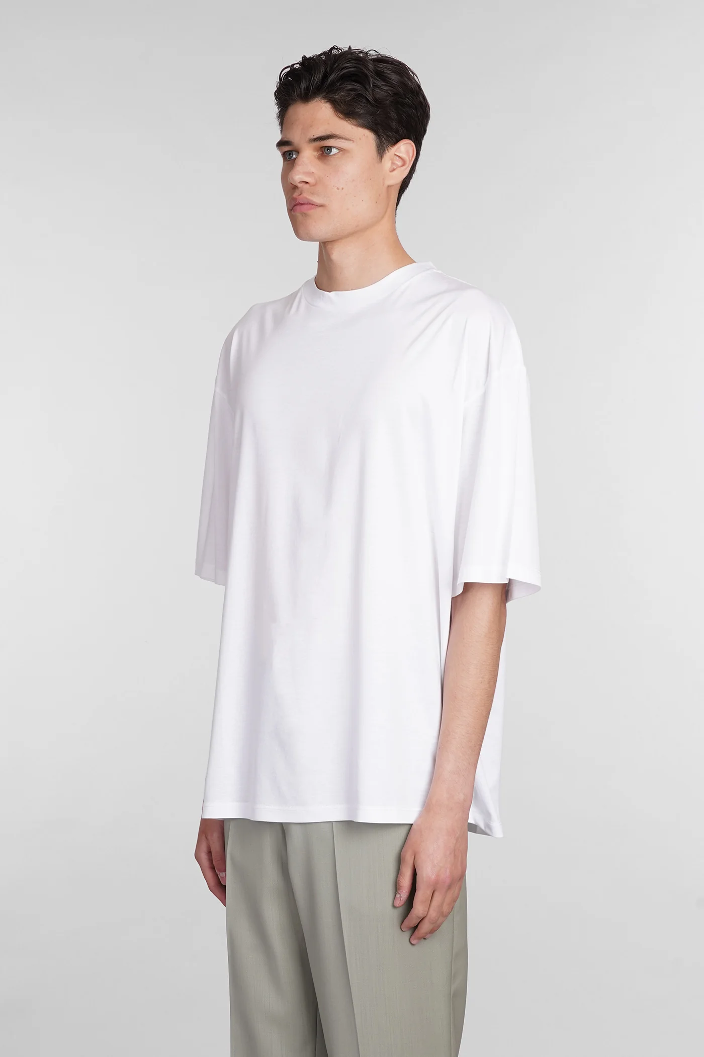 Vant T-Shirt in white wool and polyester - Image 4
