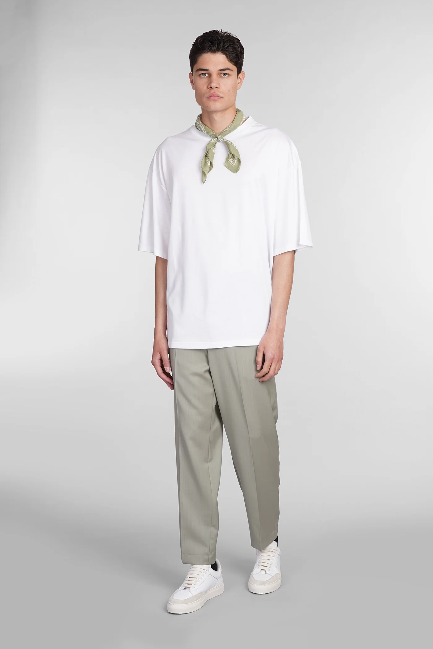 Vincent Pants in green wool - Image 2