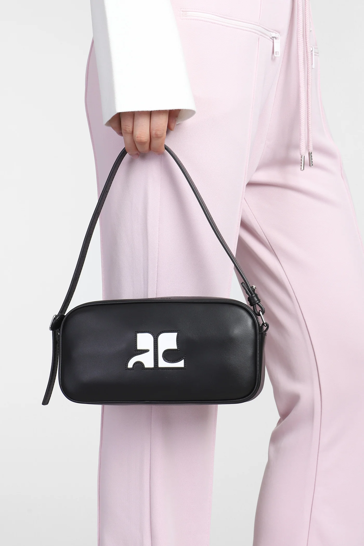 Baguette Shoulder bag in black leather - Image 2