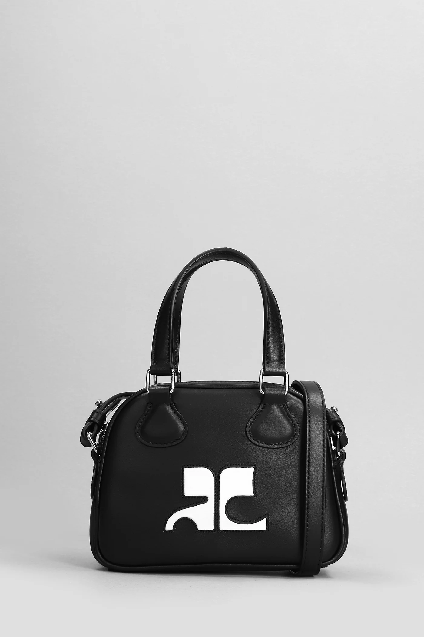 Bowling Hand bag in black leather