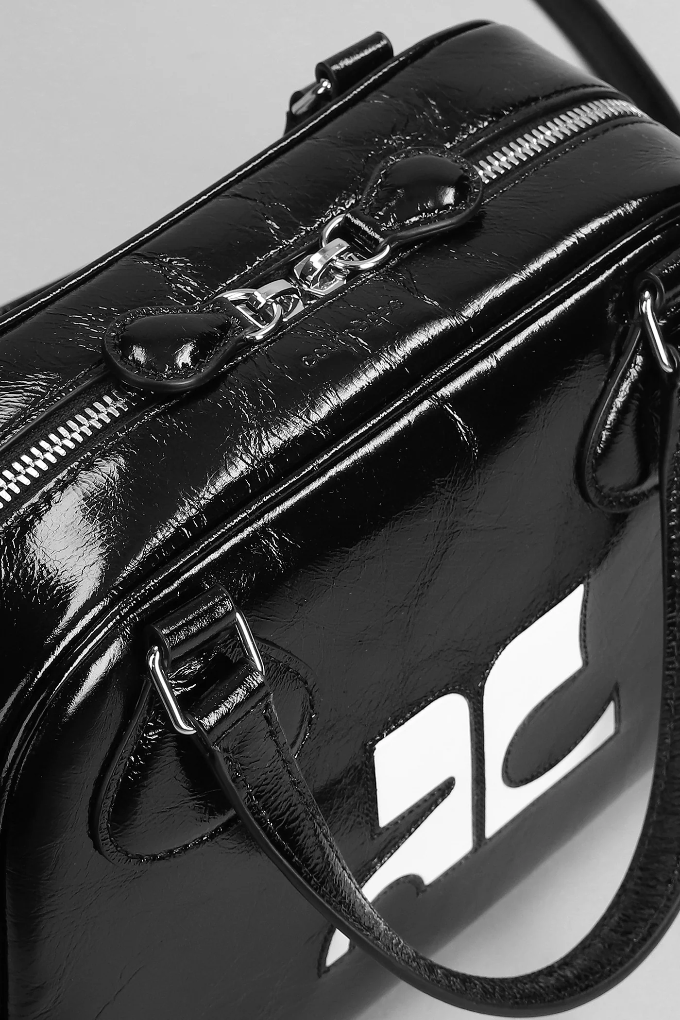Bowling Hand bag in black patent leather - Image 5