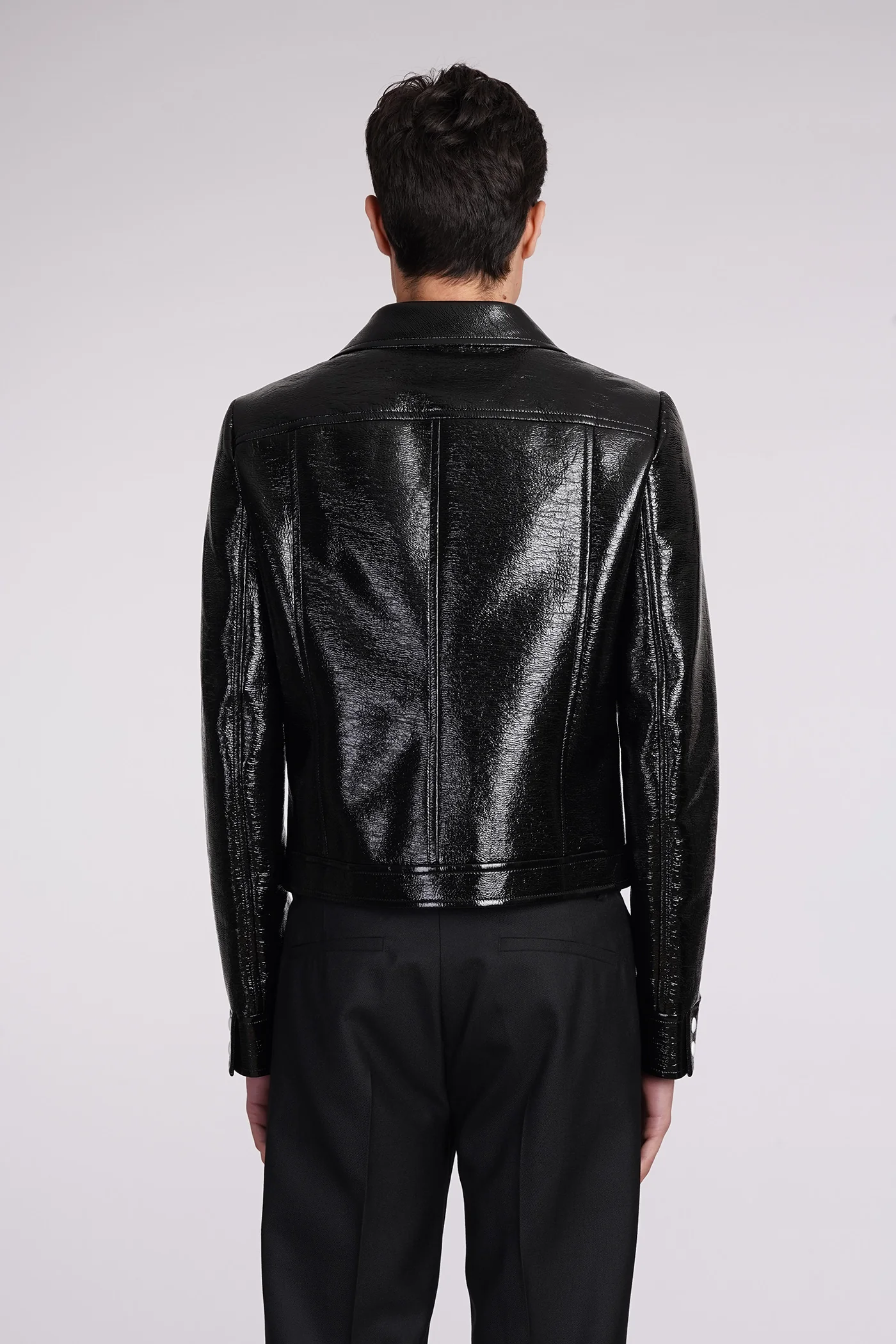 Casual jacket in black Polyuretan - Image 3