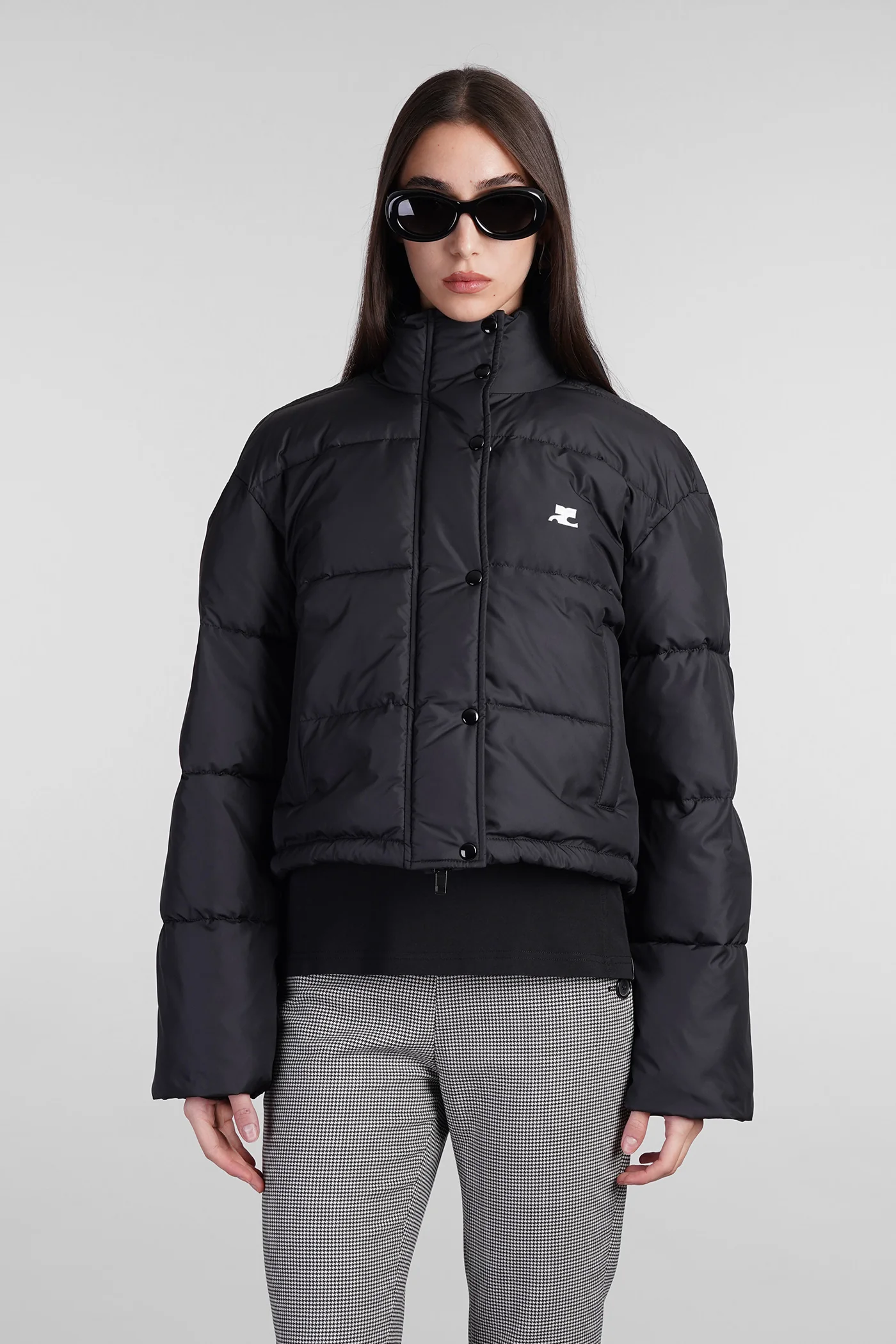puffer in black polyester