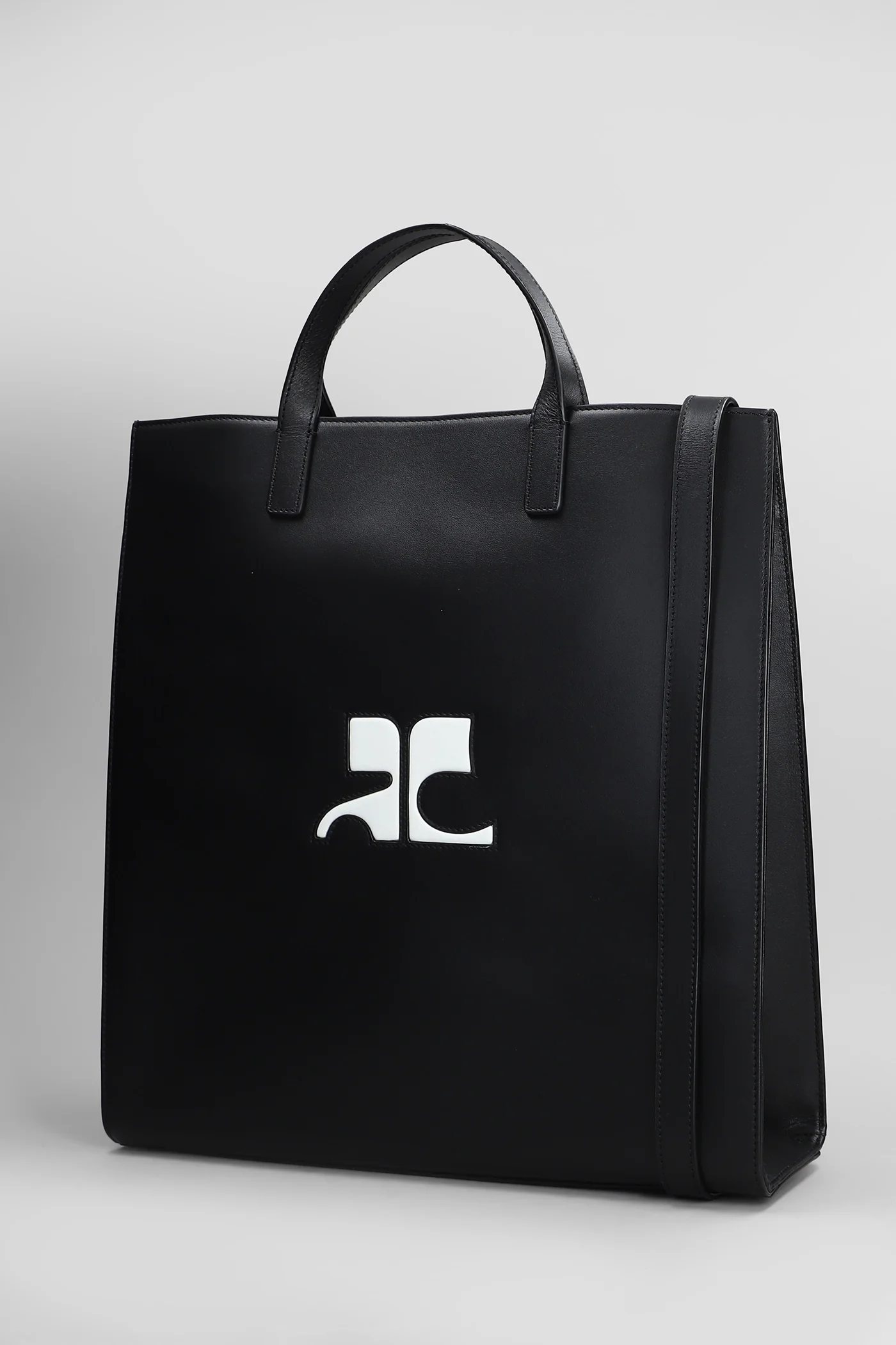 Reedition leather Tote in black leather - Image 2
