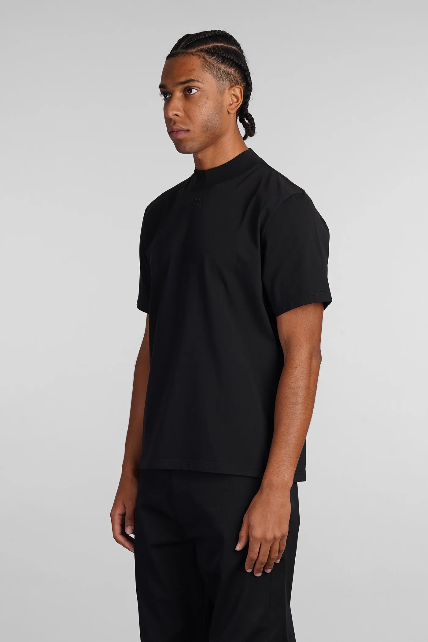 T-Shirt in black cotton - Image 4
