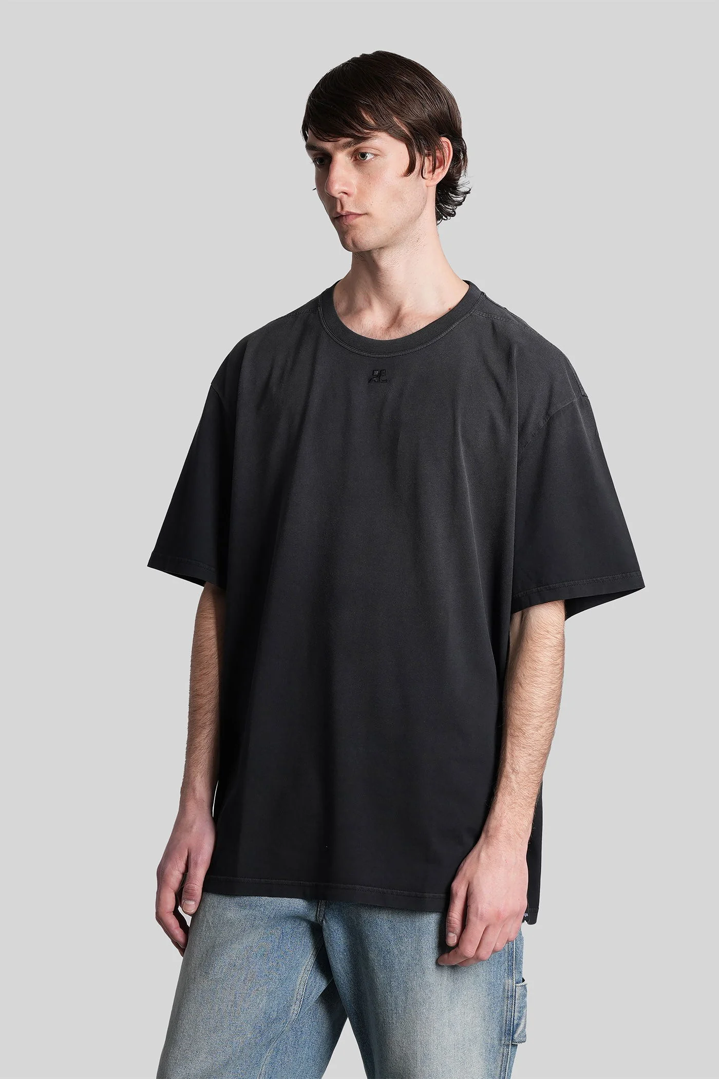 T-Shirt in black cotton - Image 4