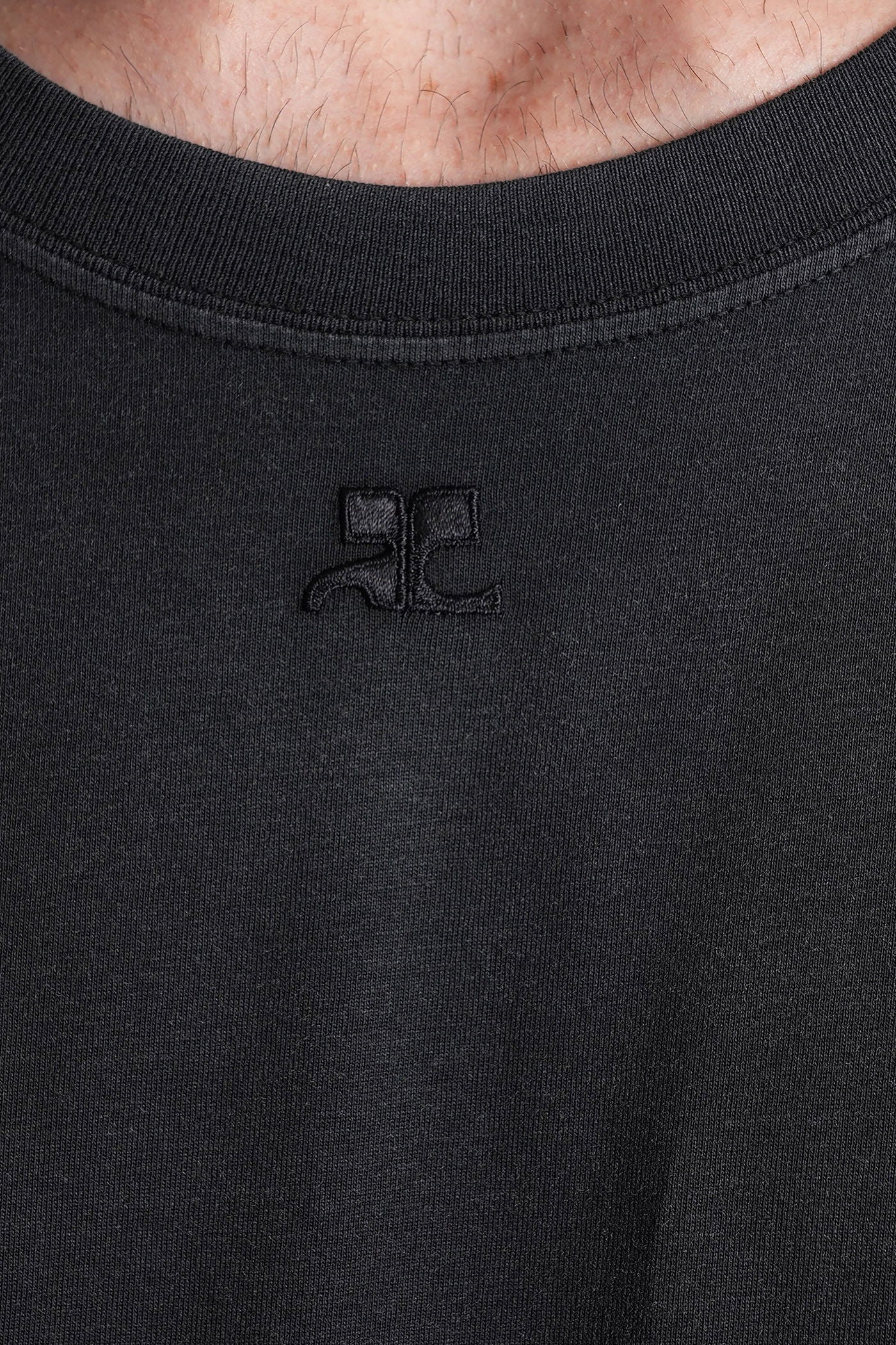 T-Shirt in black cotton - Image 5
