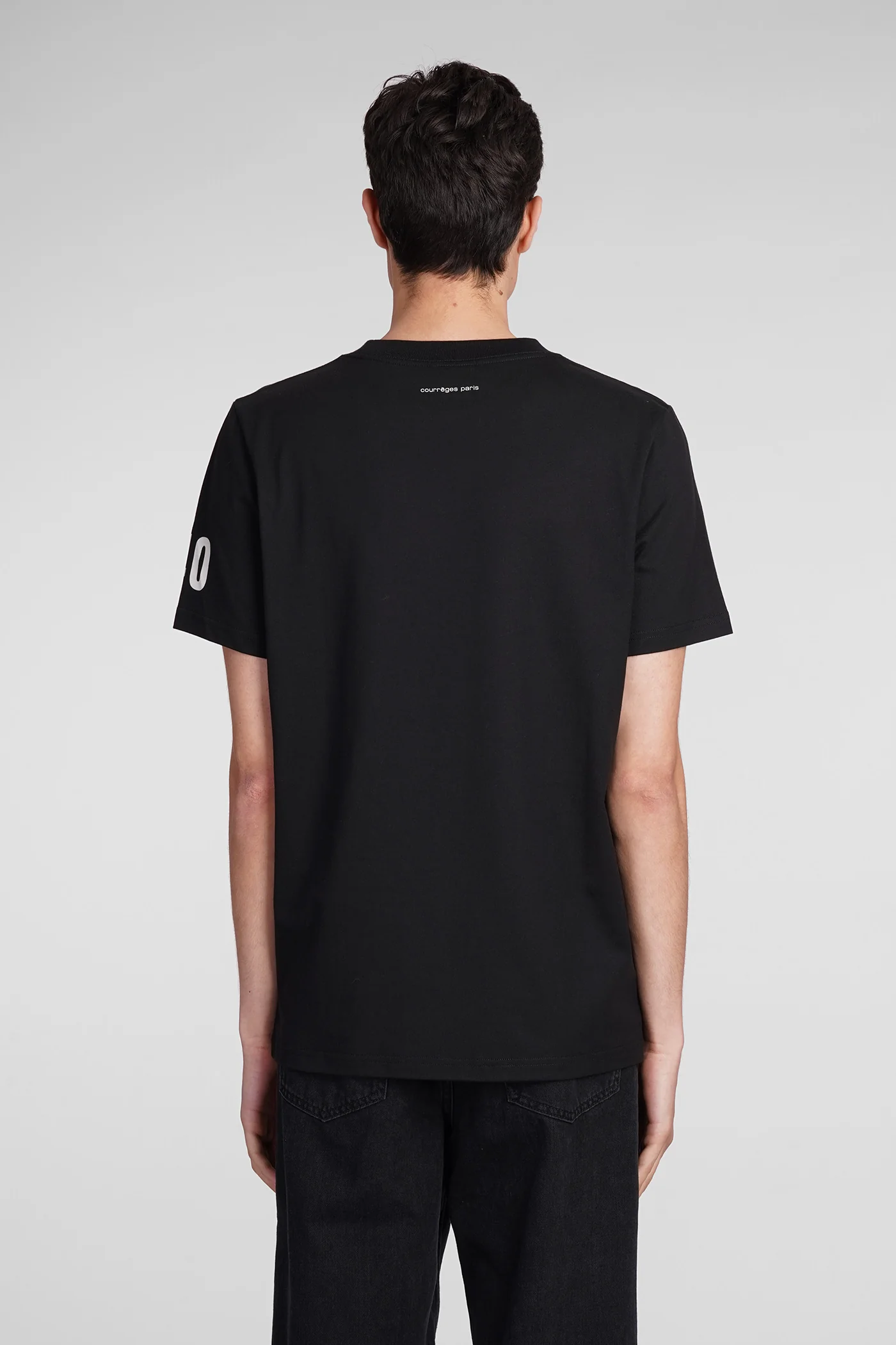 T-Shirt in black cotton - Image 3