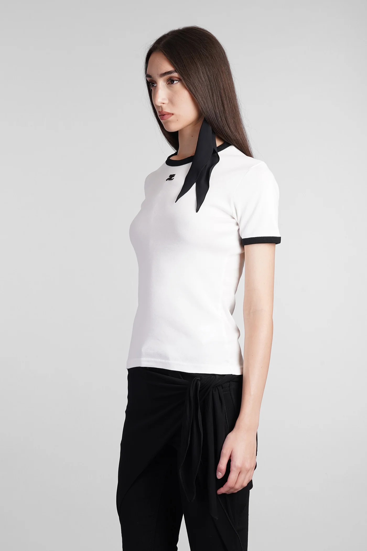 T-Shirt in white cotton - Image 4