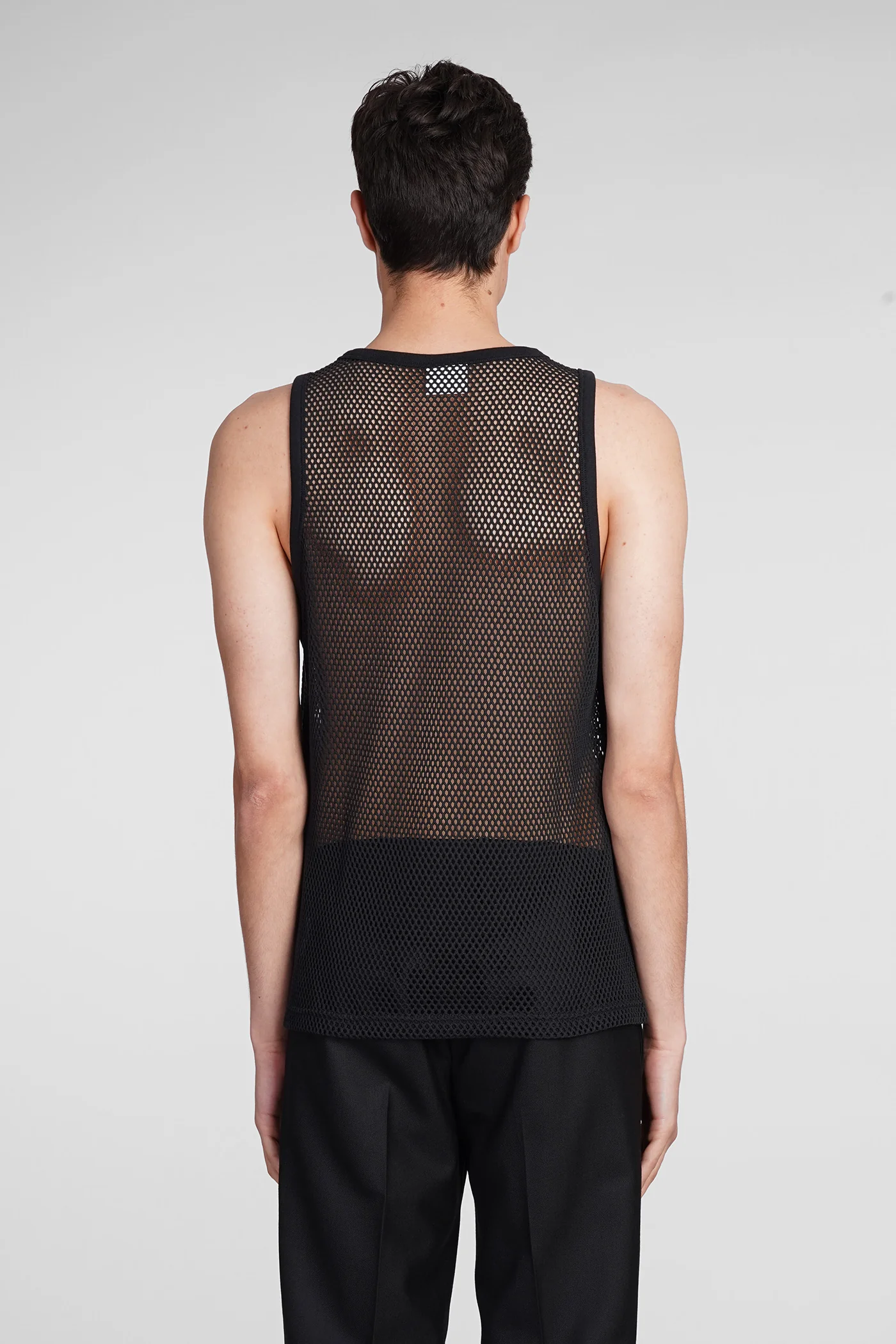 tank Top in black cotton - Image 3
