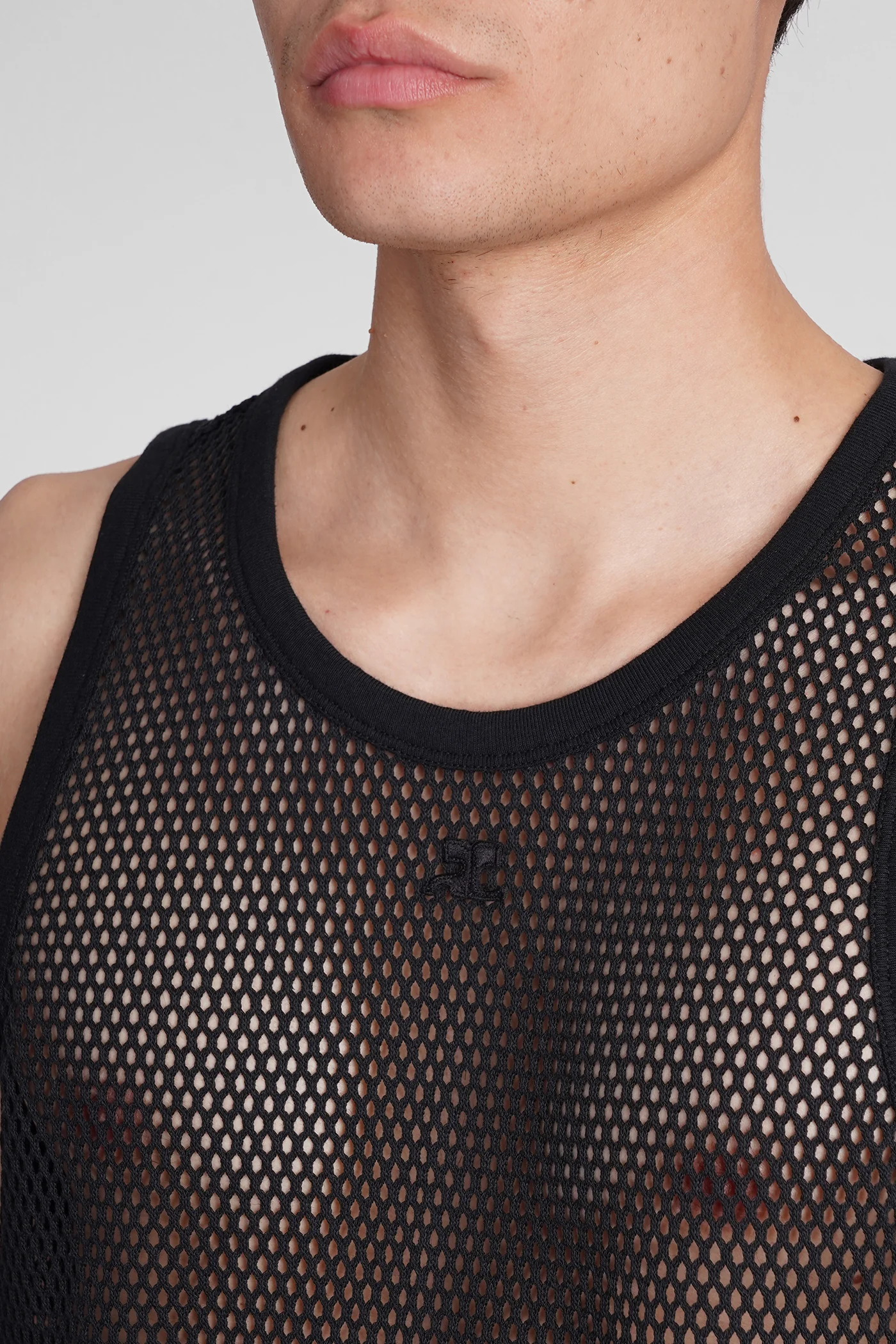 tank Top in black cotton - Image 5