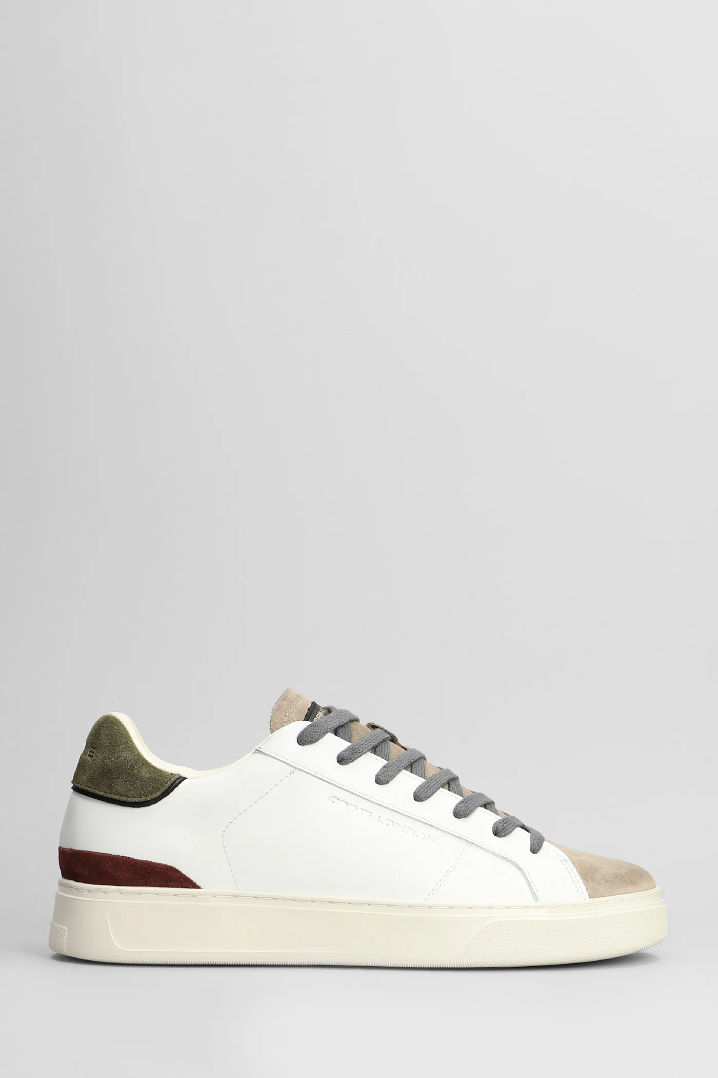 Blade Sneakers in white suede and leather