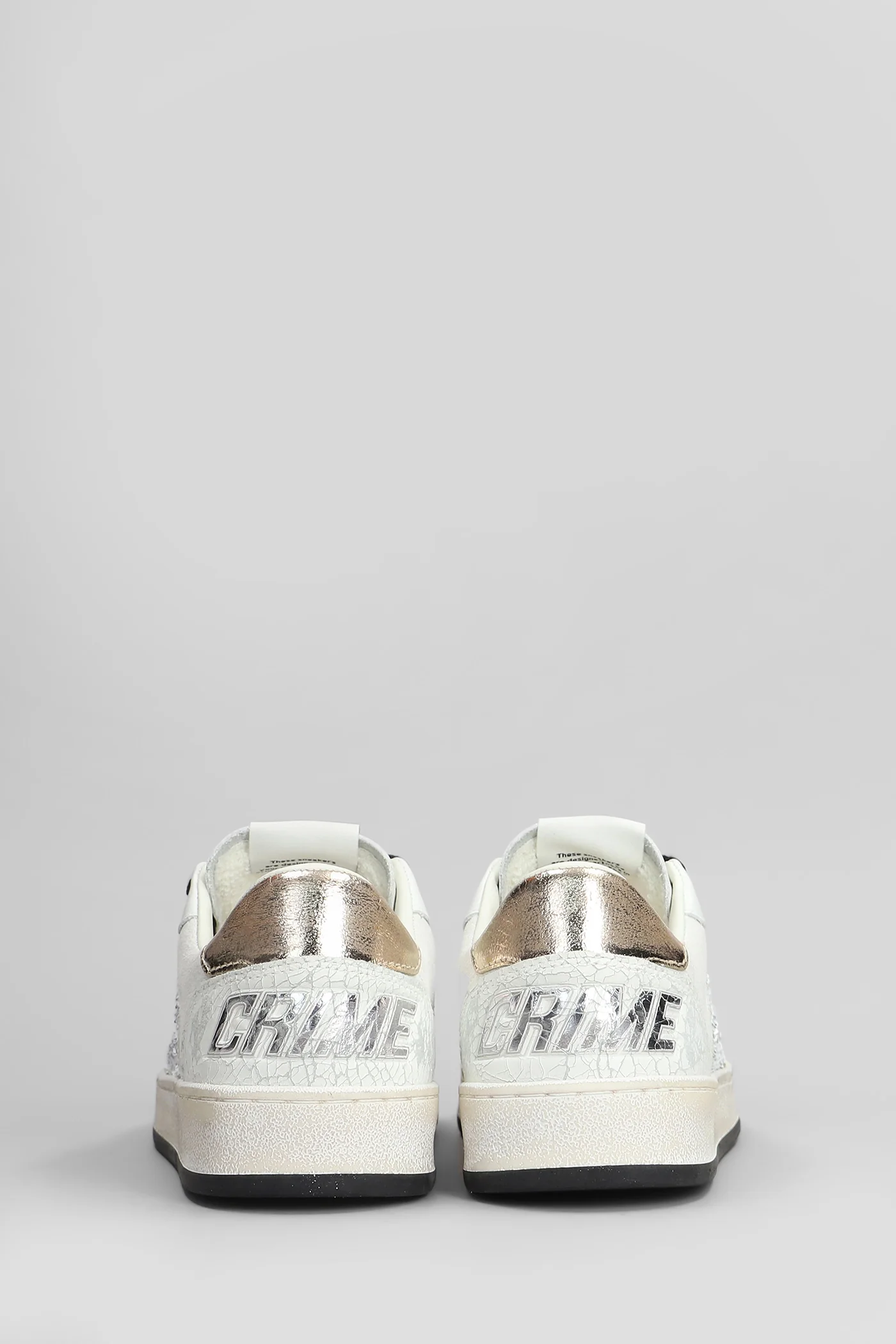 Chelsea Sneakers in white leather and fabric - Image 4