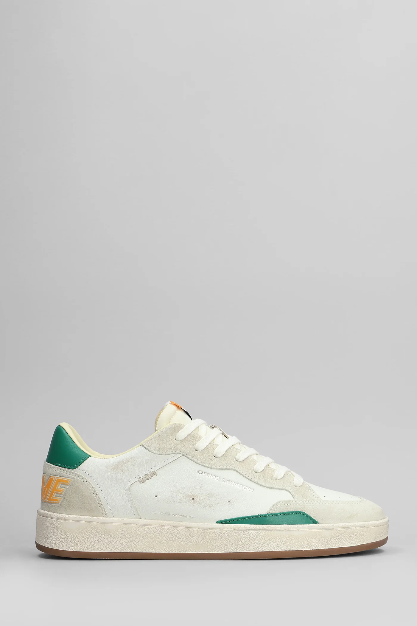 Chelsea Sneakers in white suede and leather
