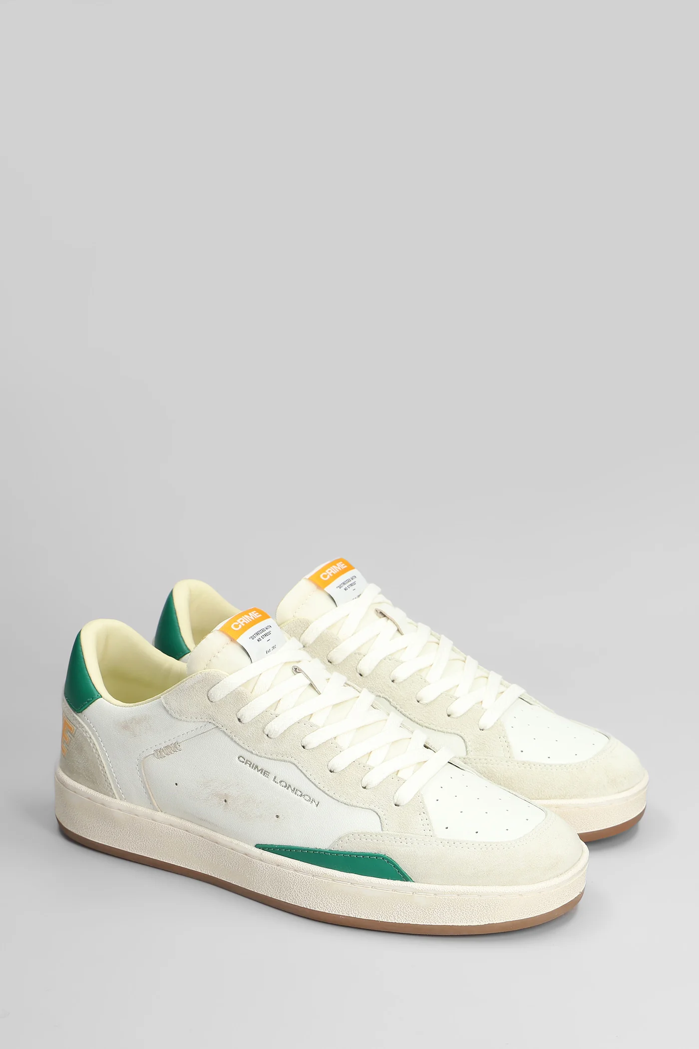 Chelsea Sneakers in white suede and leather - Image 2