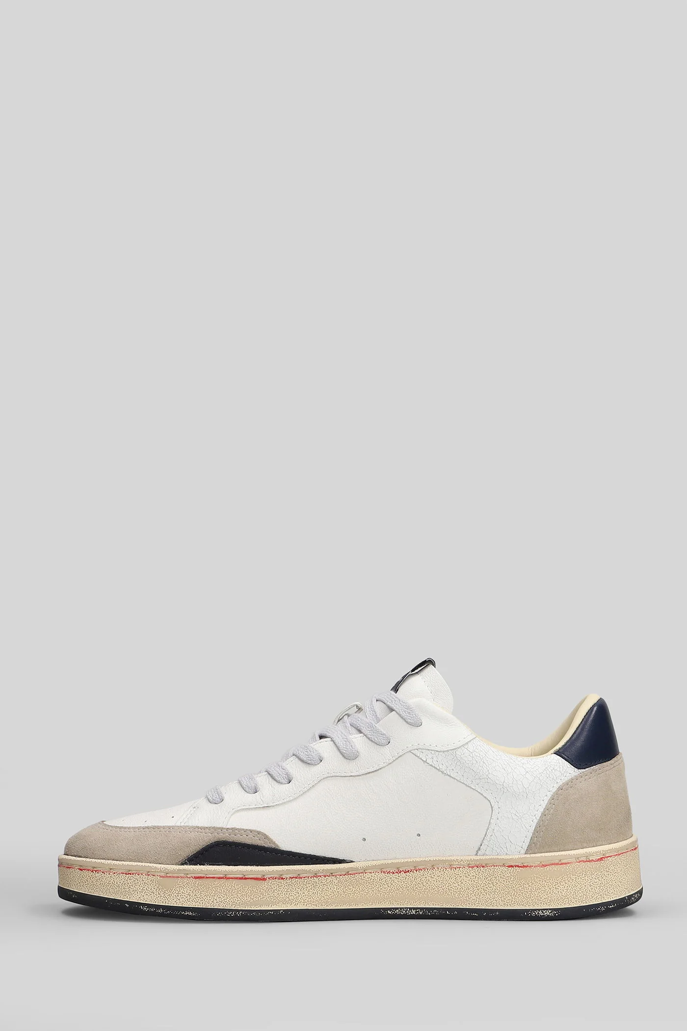 Chelsea Sneakers in white suede and leather - Image 3