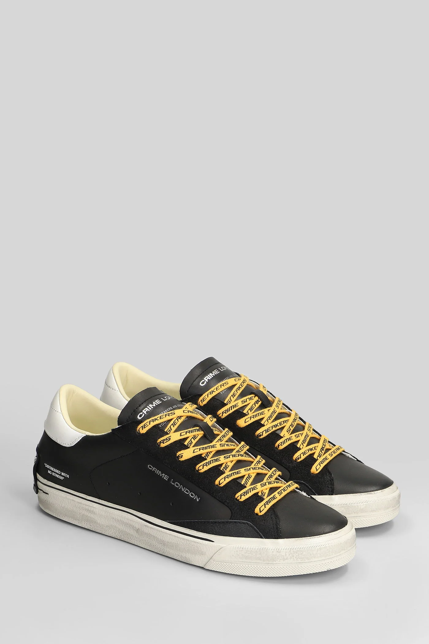 Distressed 2.0 Sneakers in black suede and leather - Image 2